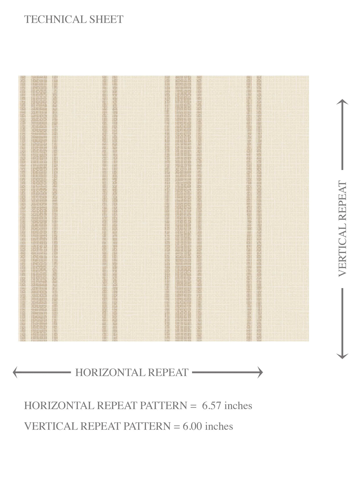 Neutral Geometric Striped Kids Room Wallpaper Sample (Beige/ Taupe)