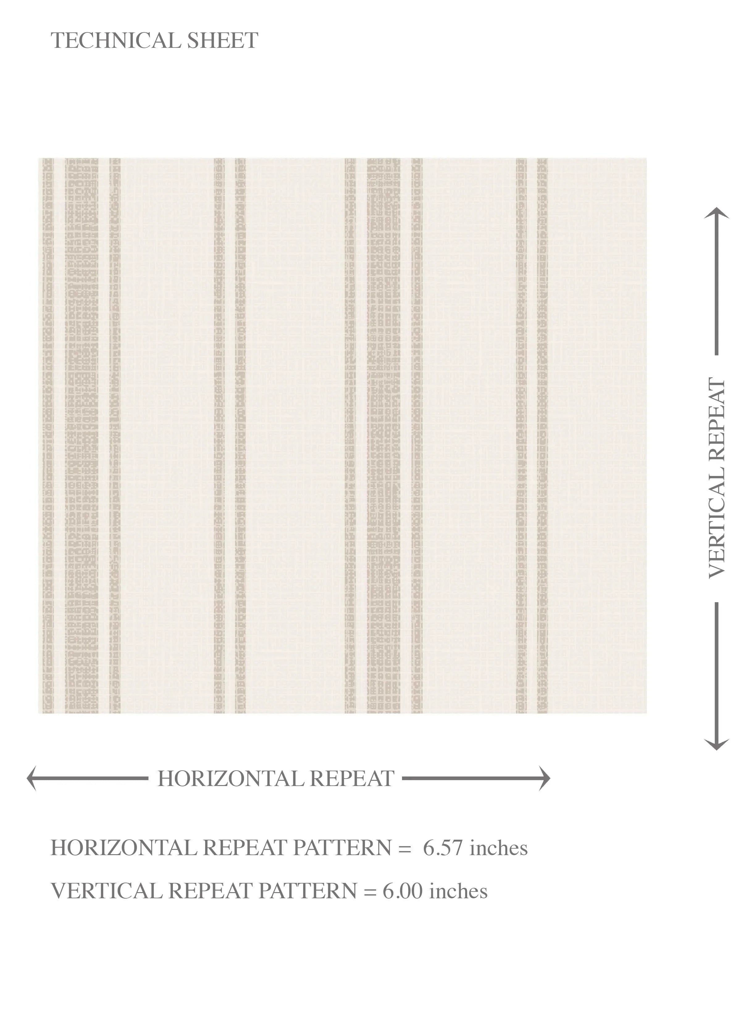 Neutral Geometric Striped Kids Room Wallpaper Sample (Greige/ Taupe Grey)