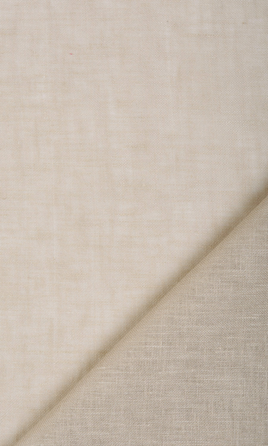 Linen Blend Sheer Fabric Material By the Yard (Beige)