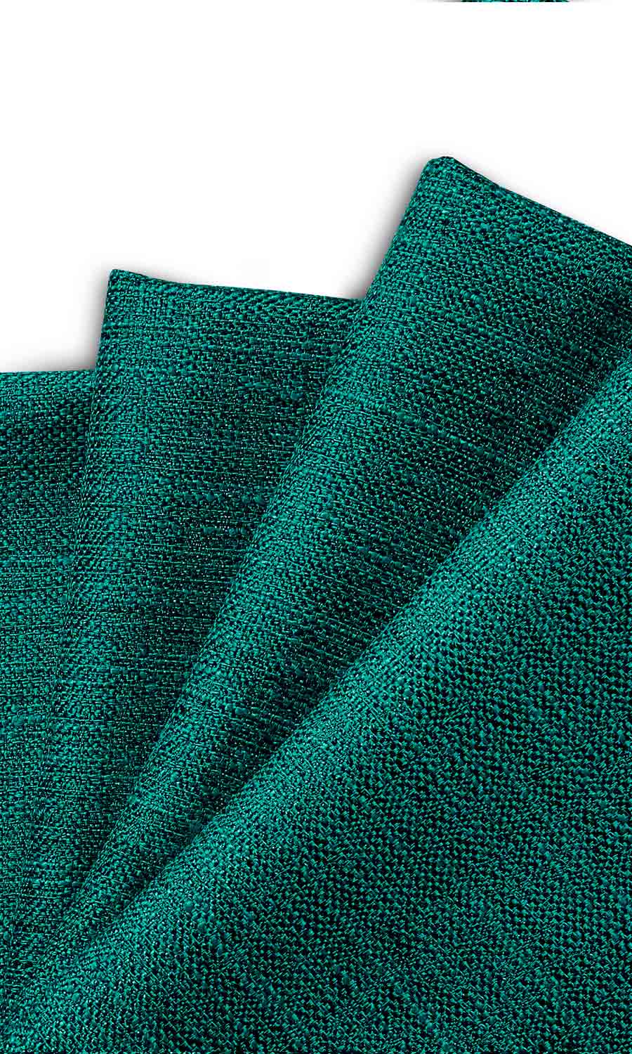 Faux Silk Home Textile Fabric Material Sample (Teal Blue)