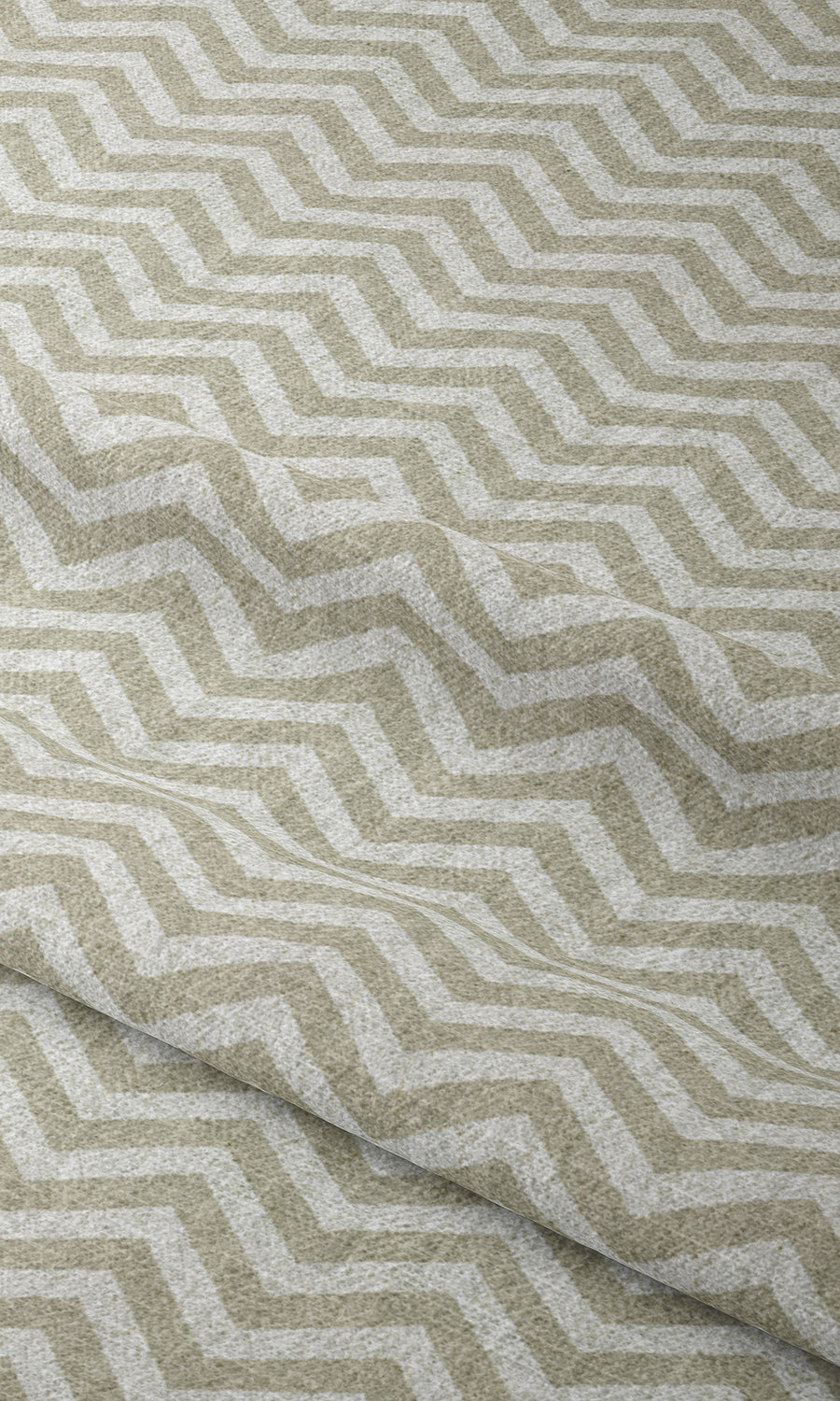 Chevron Print Window Treatments Fabric By the Metre (Beige/ White)