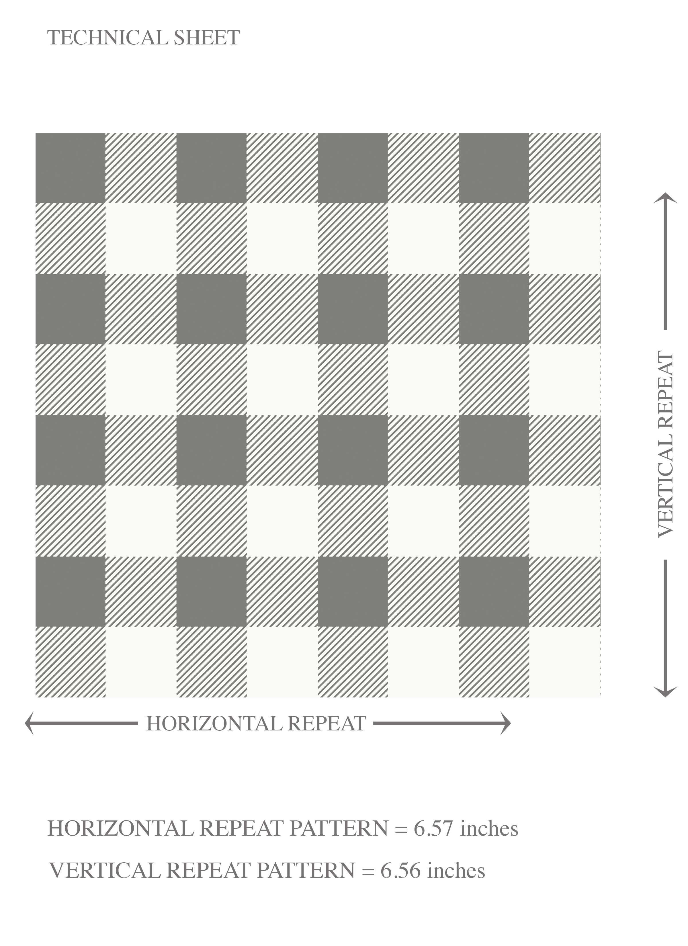 Neutral Gingham Checkered Kids Room Wallpaper (Gray)
