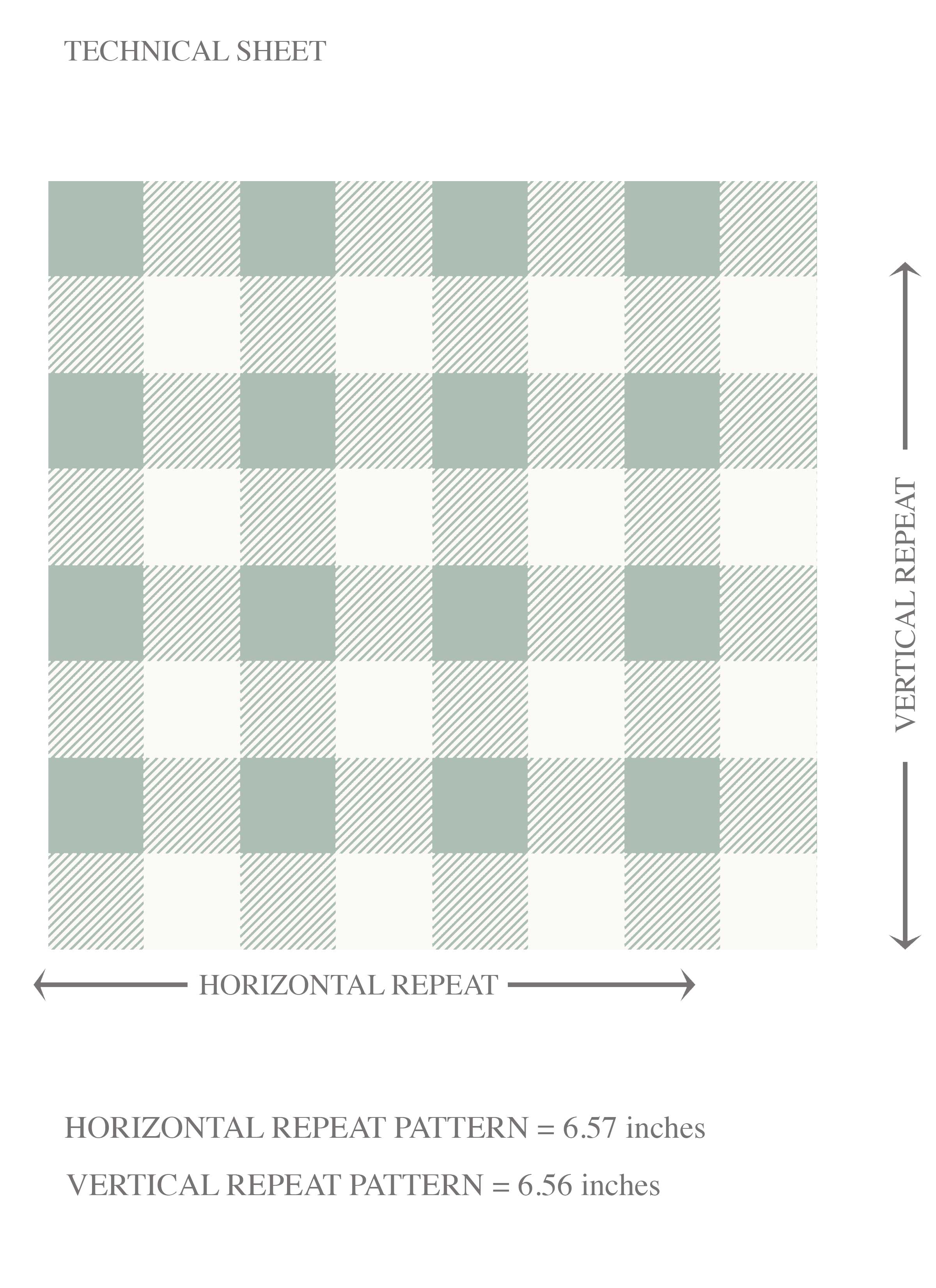 Gingham Checkered Kids Room Wallpaper Sample (Duck Egg Blue)