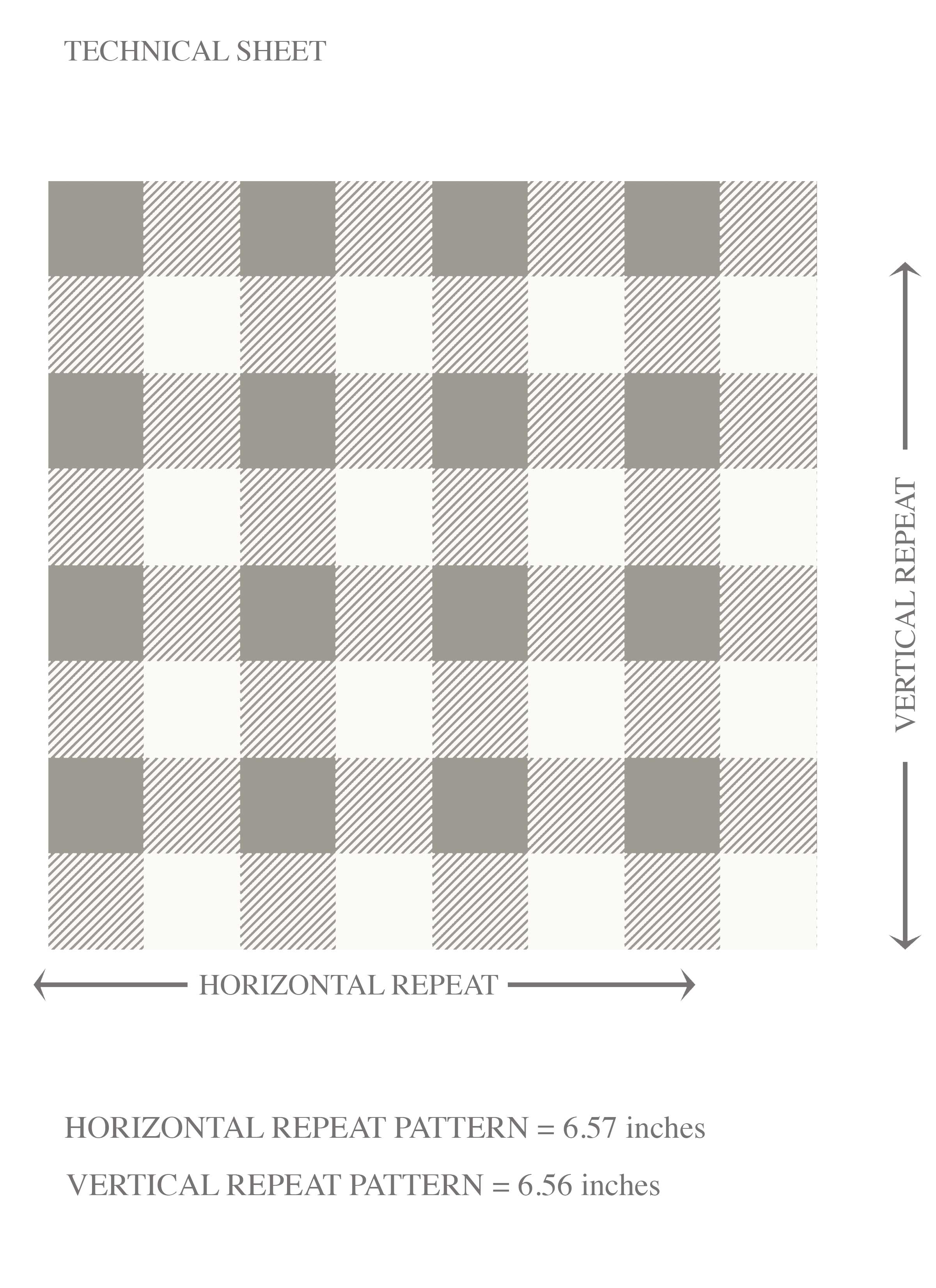 Neutral Gingham Checkered Kids Room Wallpaper Sample (Gray)