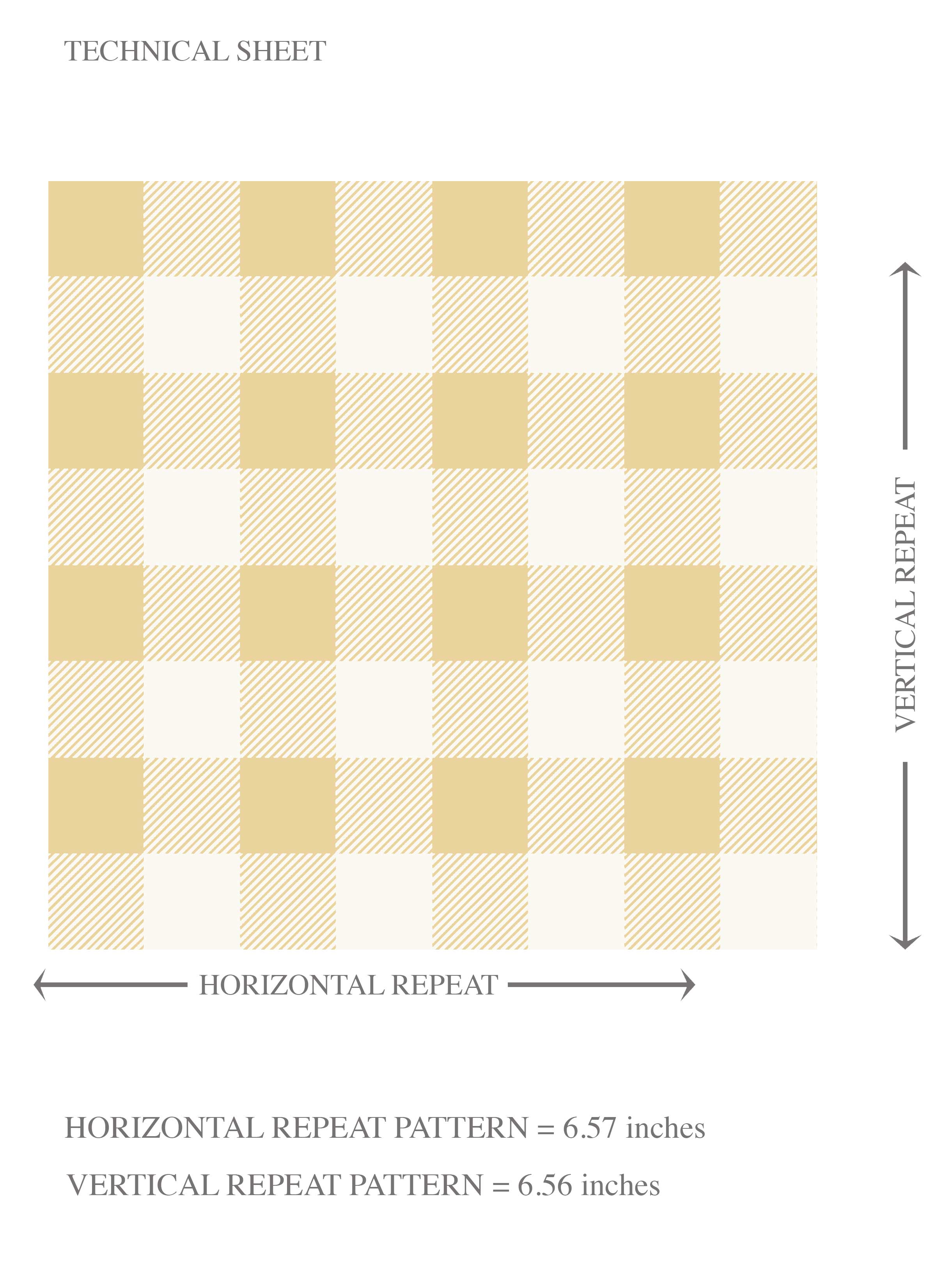 Gingham Checkered Kids Room Wallpaper Sample (Yellow)