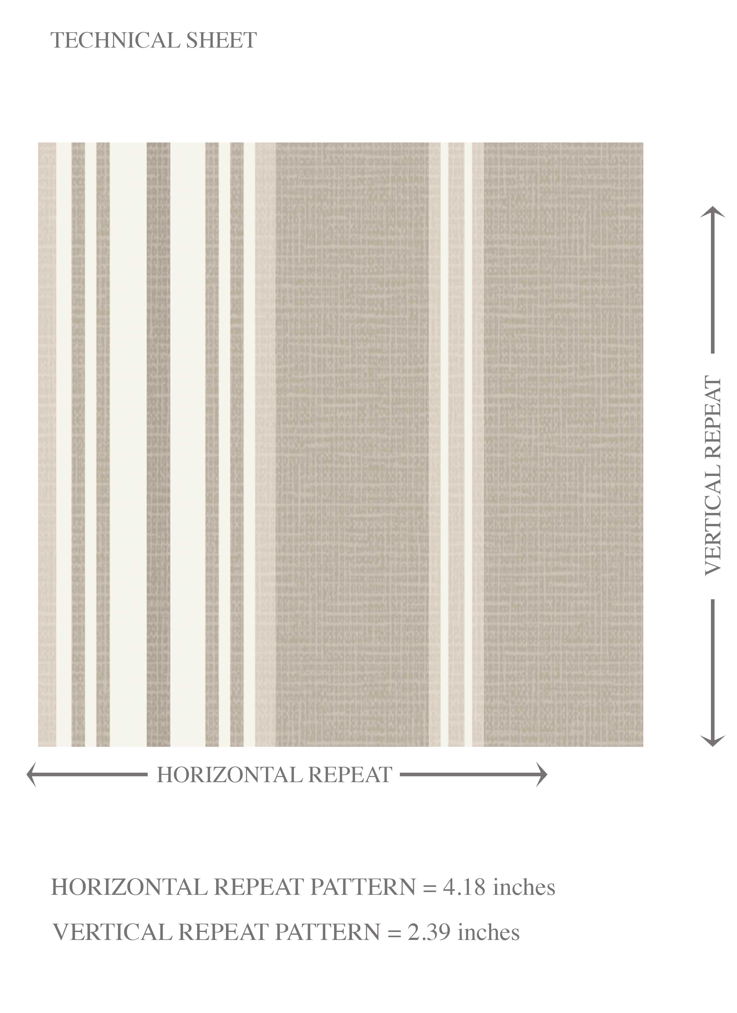 Neutral Geometric Striped Kids Room Wallpaper Sample (Brown/ Beige/ Warm Gray)