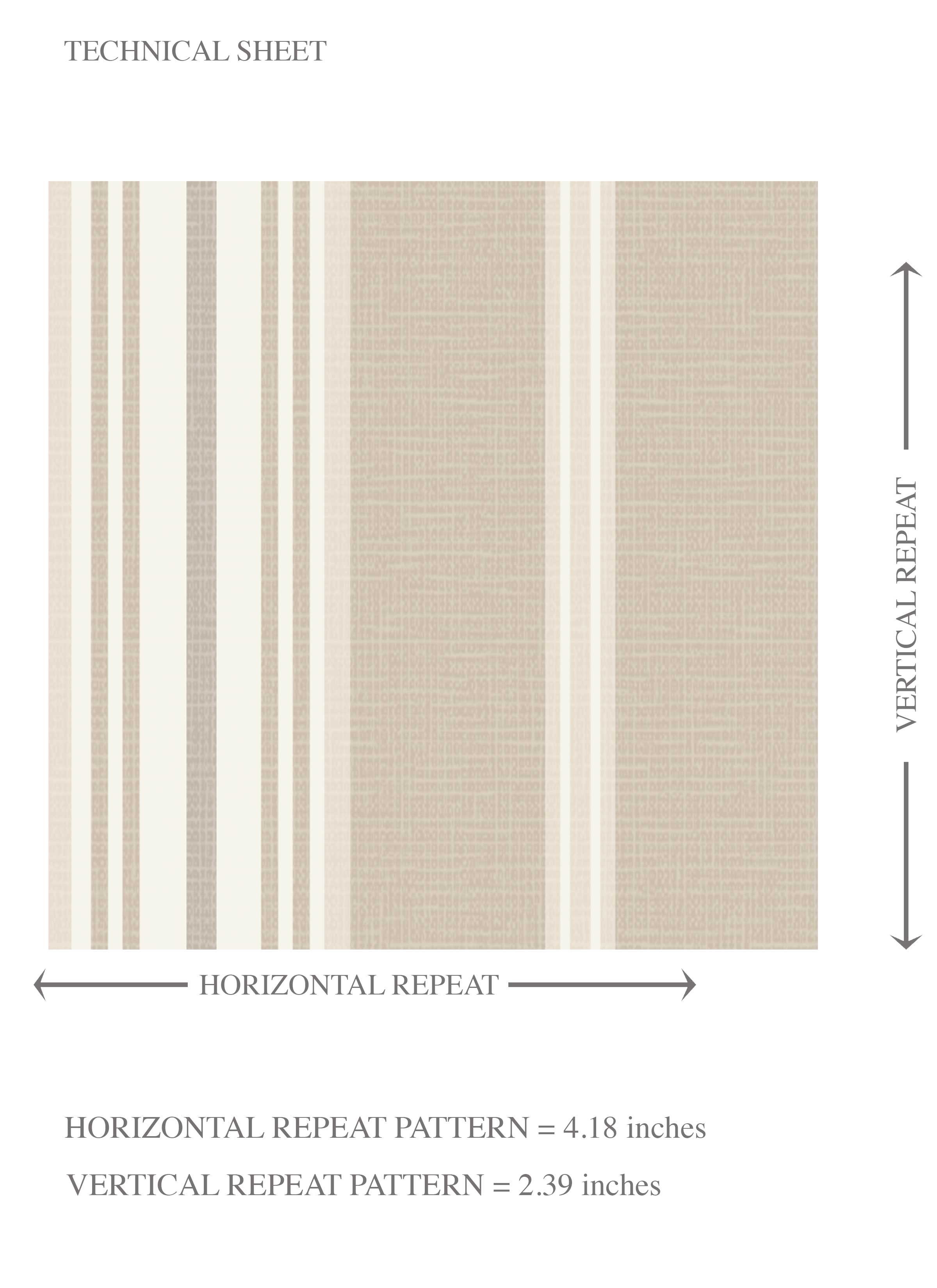 Neutral Geometric Striped Kids Room Wallpaper (Beige/ Brown/ Warm Gray)