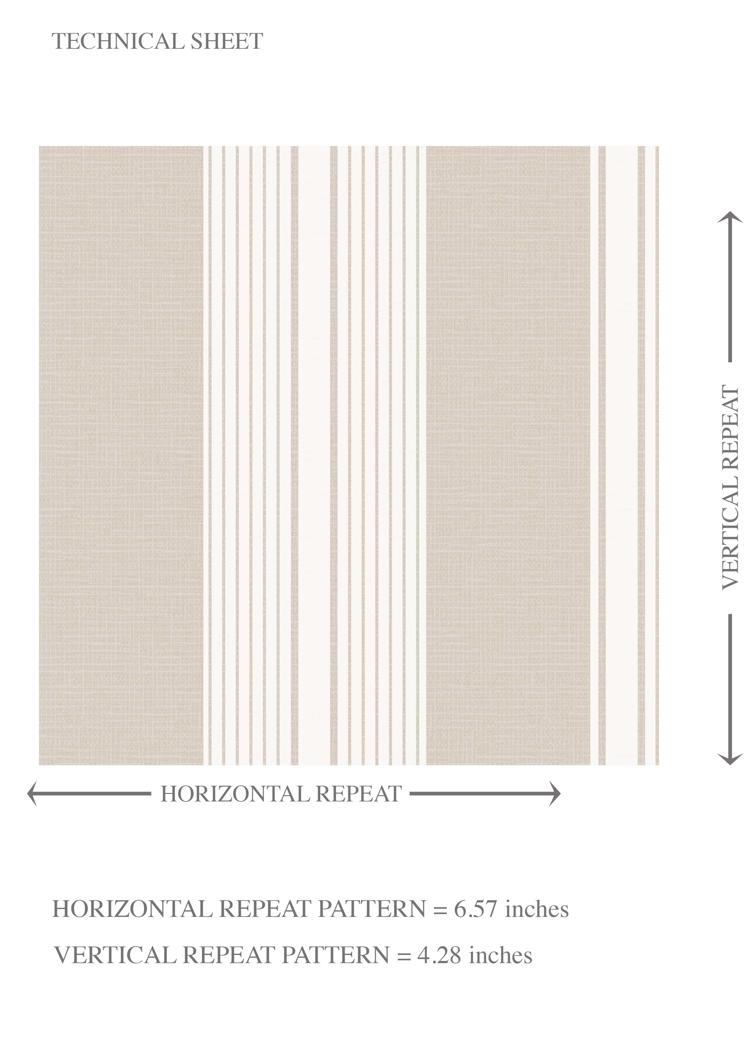 Neutral Geometric Striped Kids Room Wallpaper Sample (Soft Taupe/ Beige/ Gray)