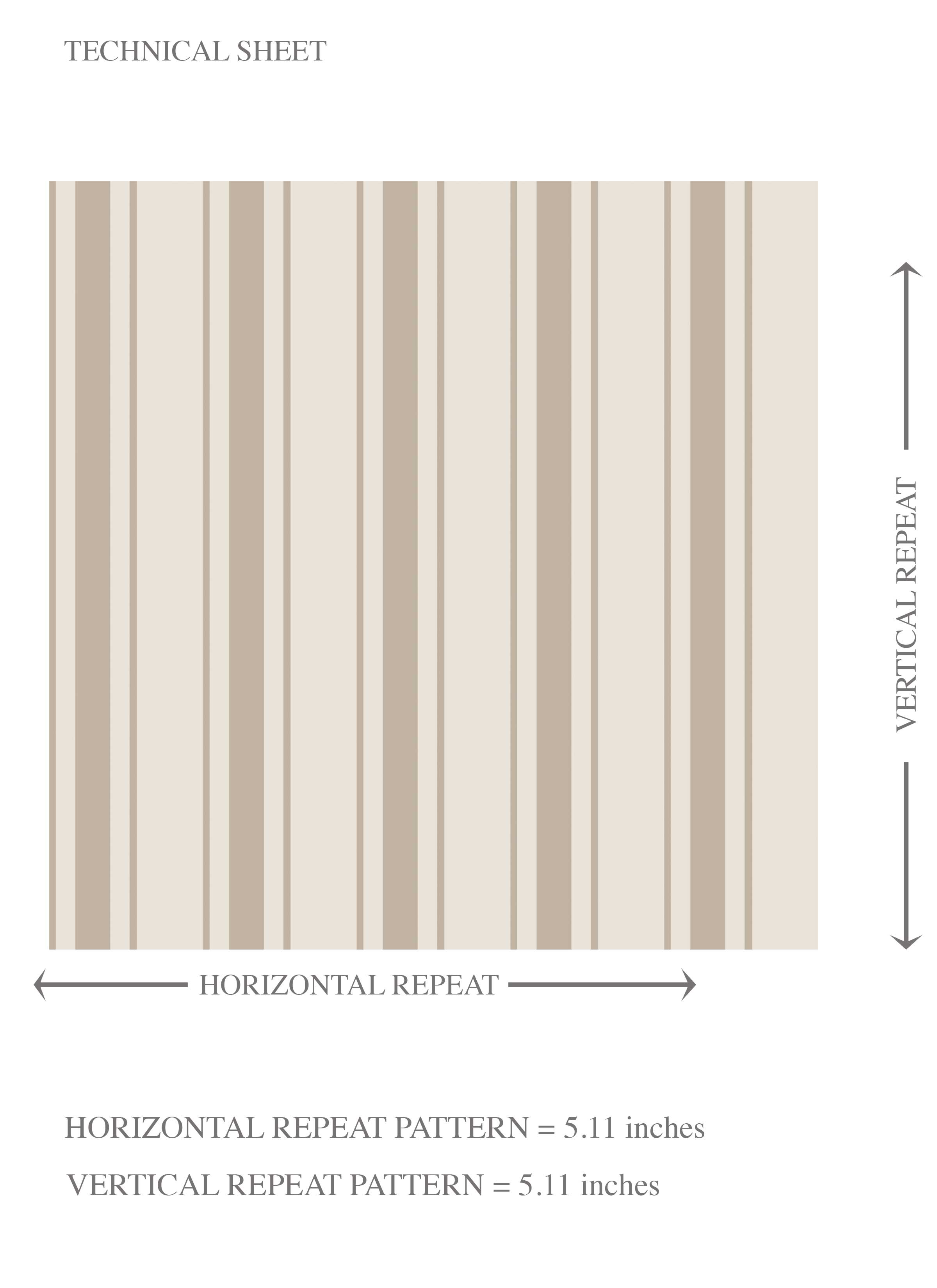 Neutral Geometric Striped Kids Room Wallpaper Sample (Beige/ Brown/ Warm Gray)