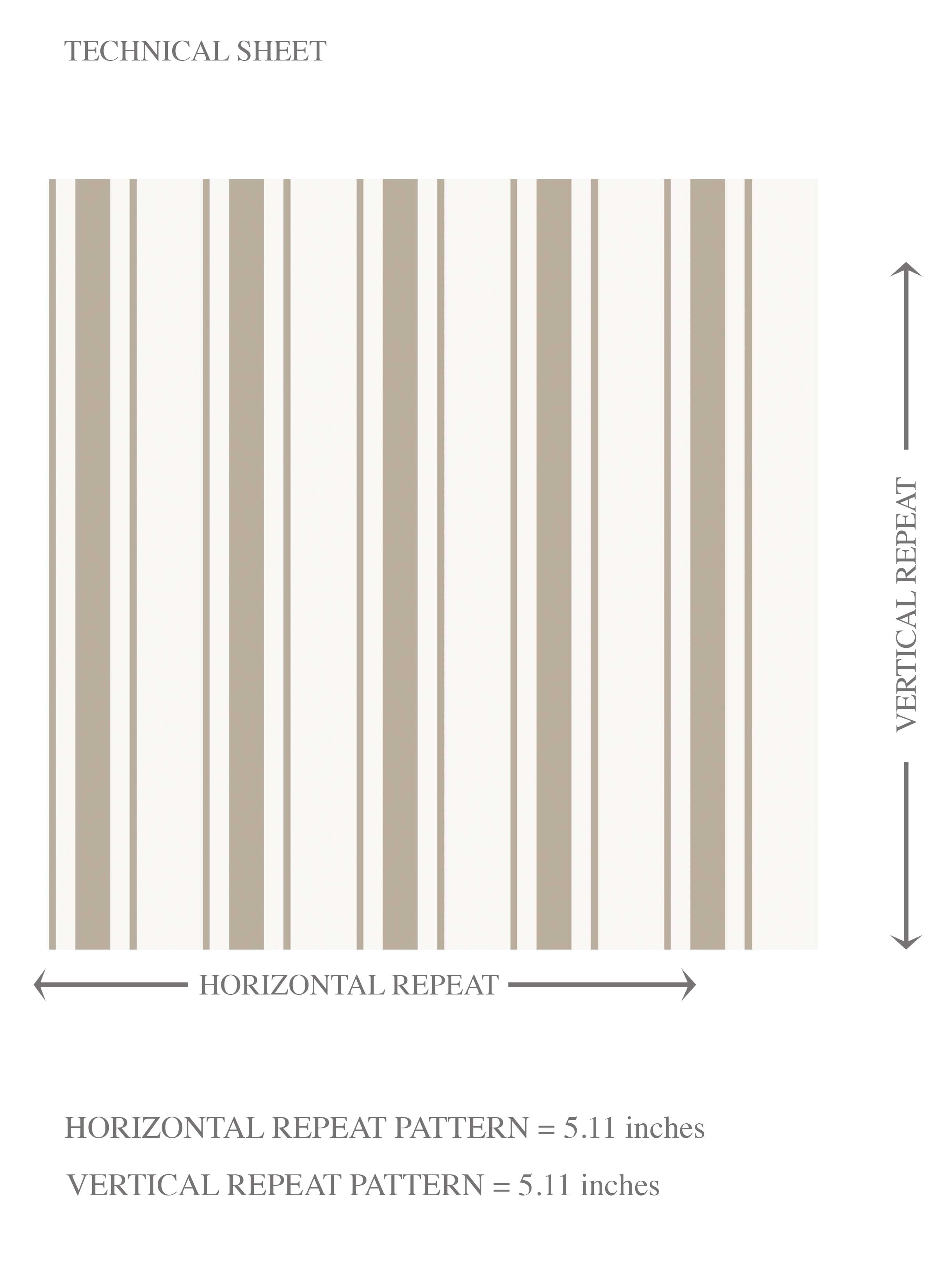 Neutral Geometric Striped Kids Room Wallpaper Sample (Greige/ Beige/ Warm Gray)