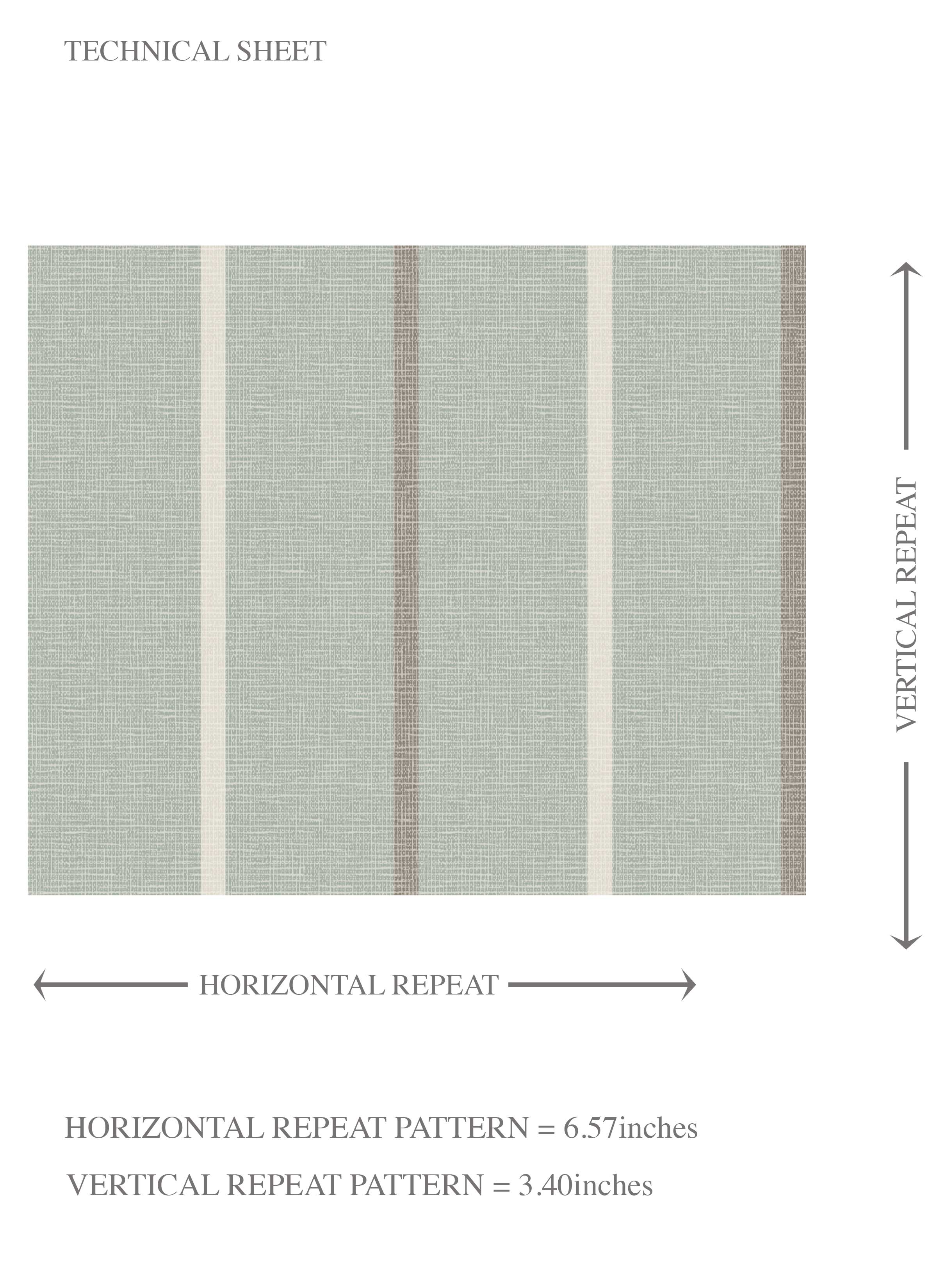 Neutral Geometric Striped Kids Room Wallpaper (Green-Gray)