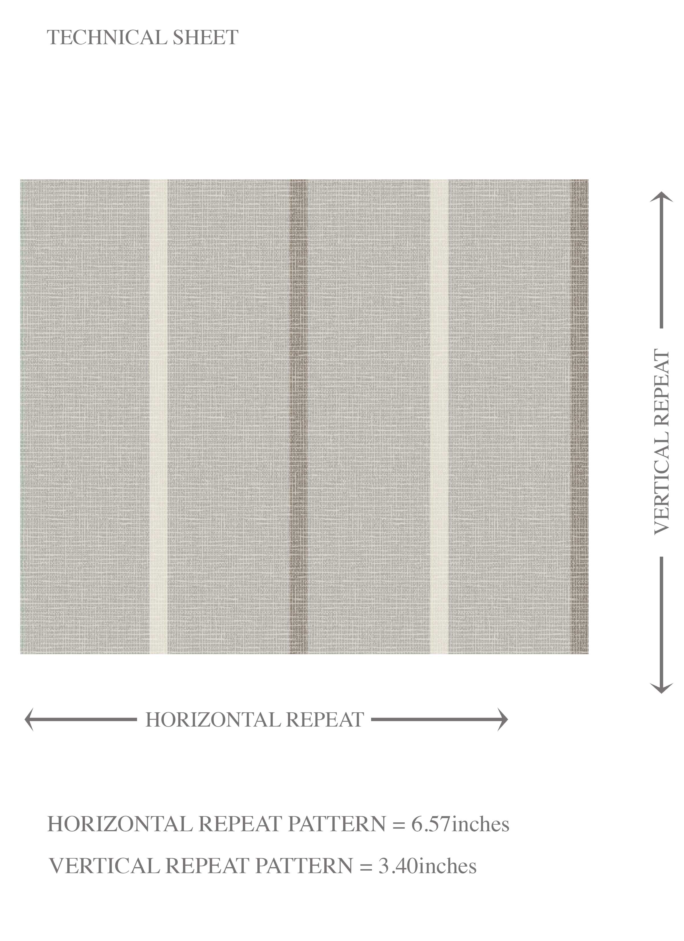 Neutral Geometric Striped Kids Room Wallpaper (Gray)