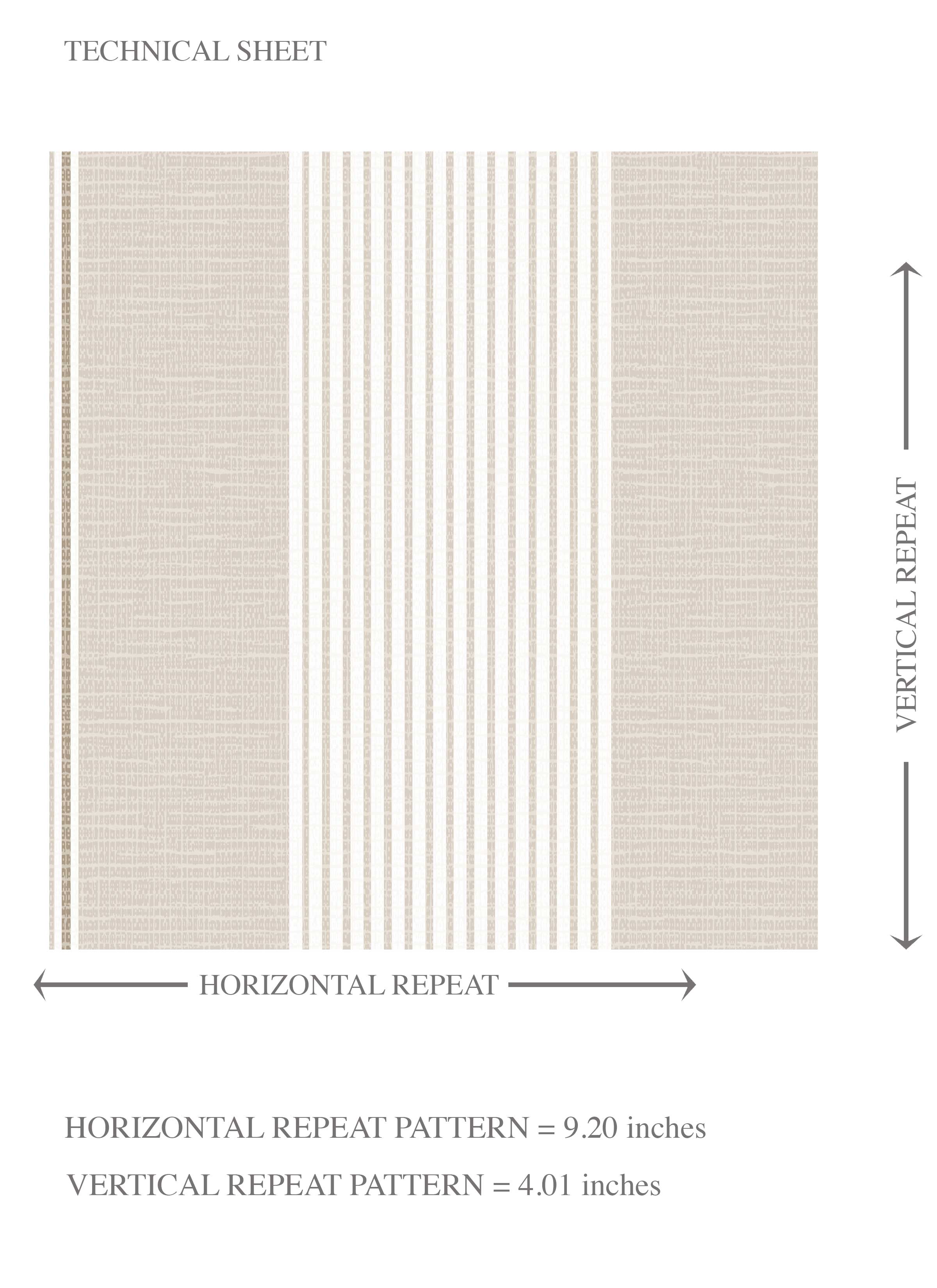 Neutral Geometric Striped Kids Room Wallpaper Sample (Beige/ Greige/ Warm Gray)