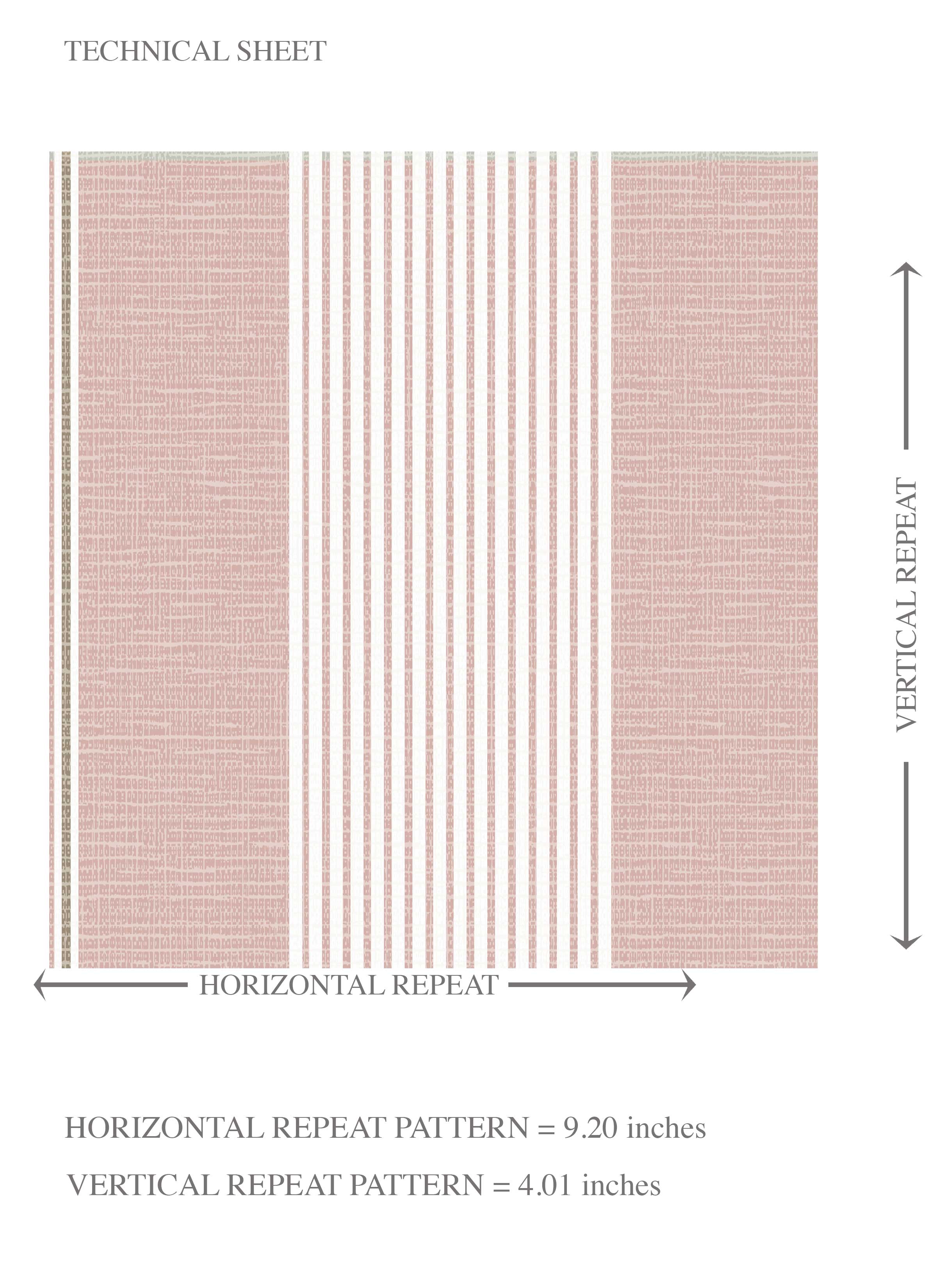 Geometric Striped Kids Room Wallpaper (Pink)