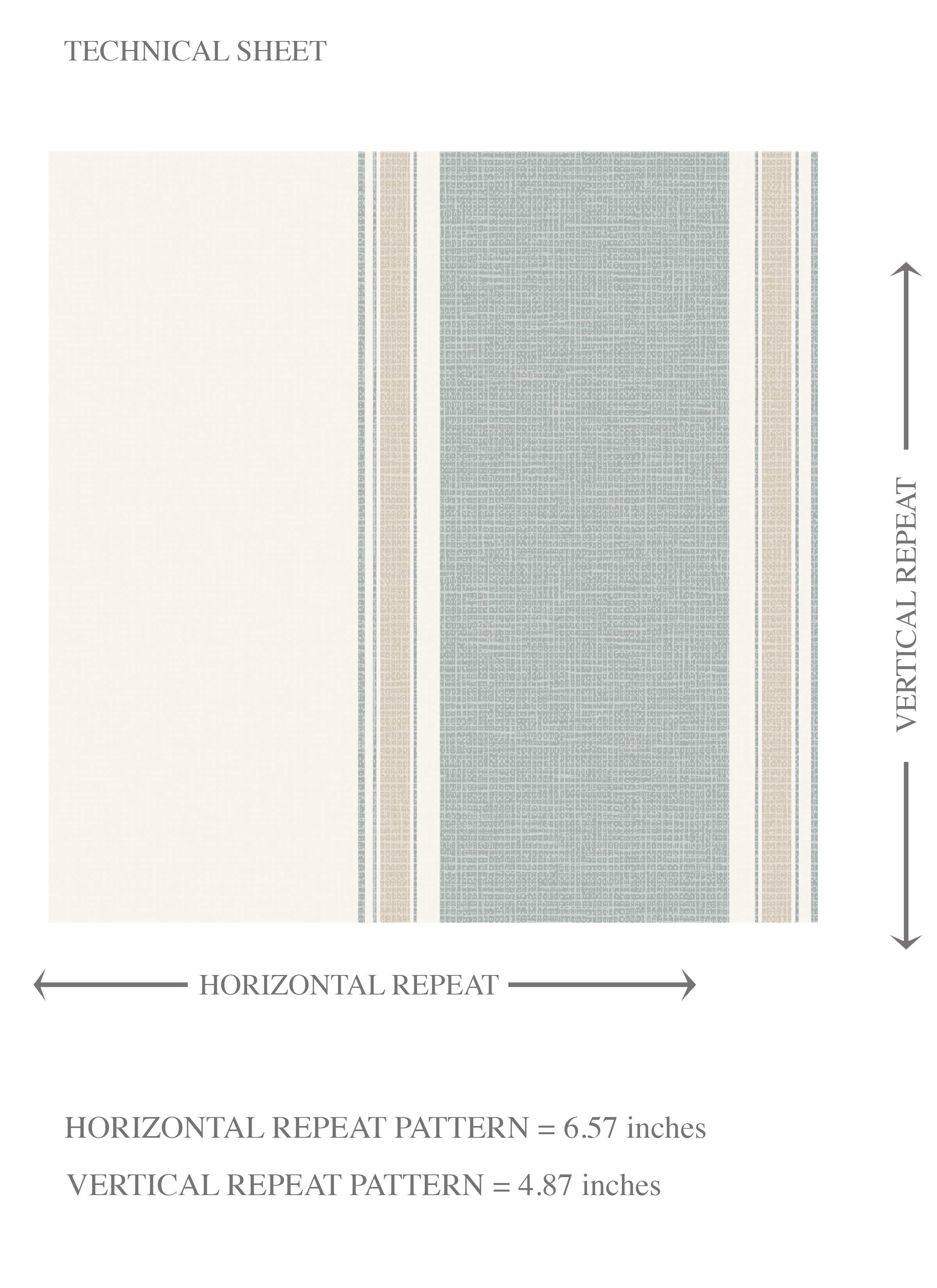 Geometric Striped Kids Room Wallpaper (Mint Green/ Gray)