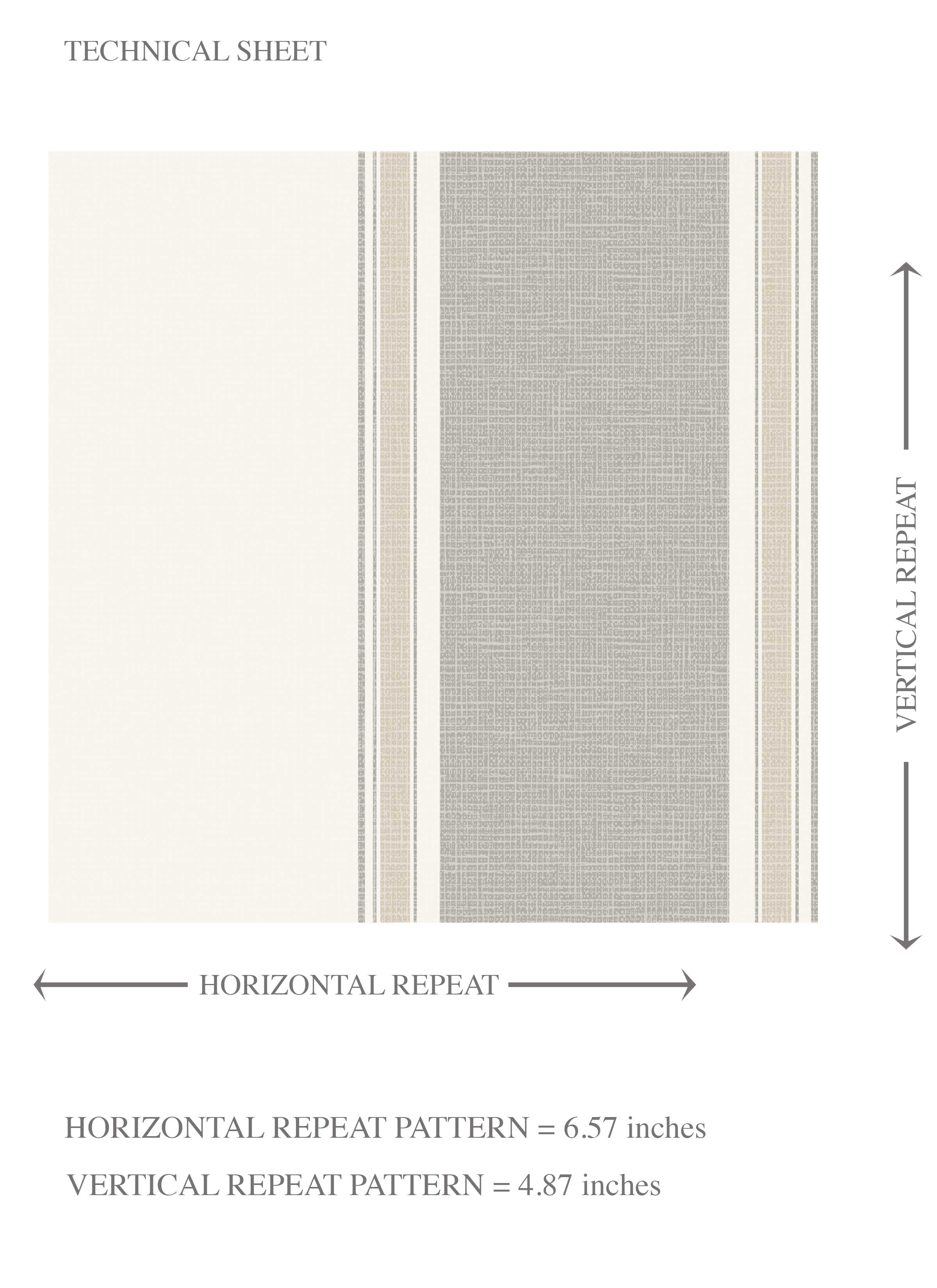 Neutral Geometric Striped Kids Room Wallpaper (Gray/ Beige/ Taupe)