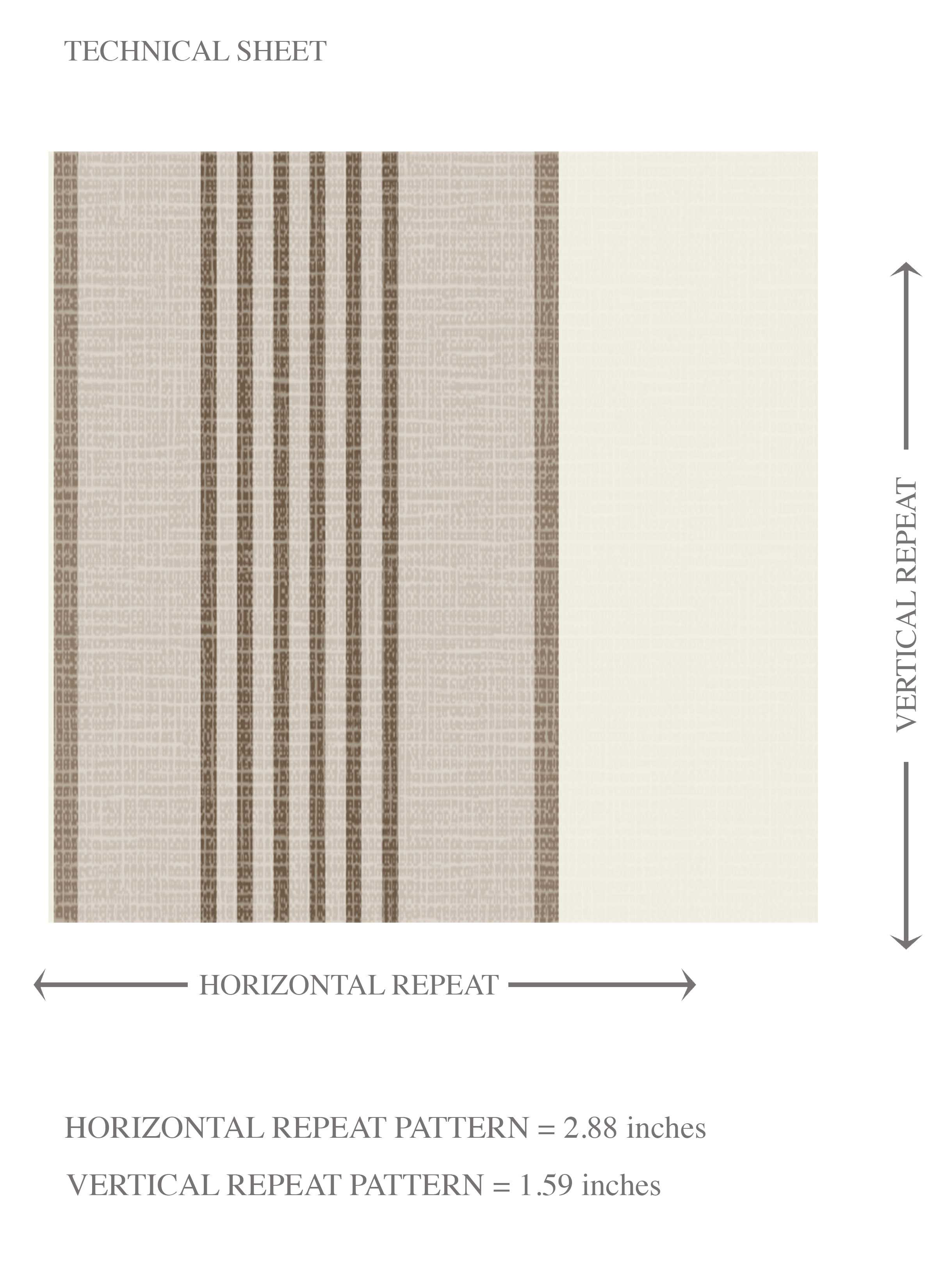 Neutral Geometric Striped Kids Room Wallpaper Sample (Beige/ Brown/ Warm Gray)