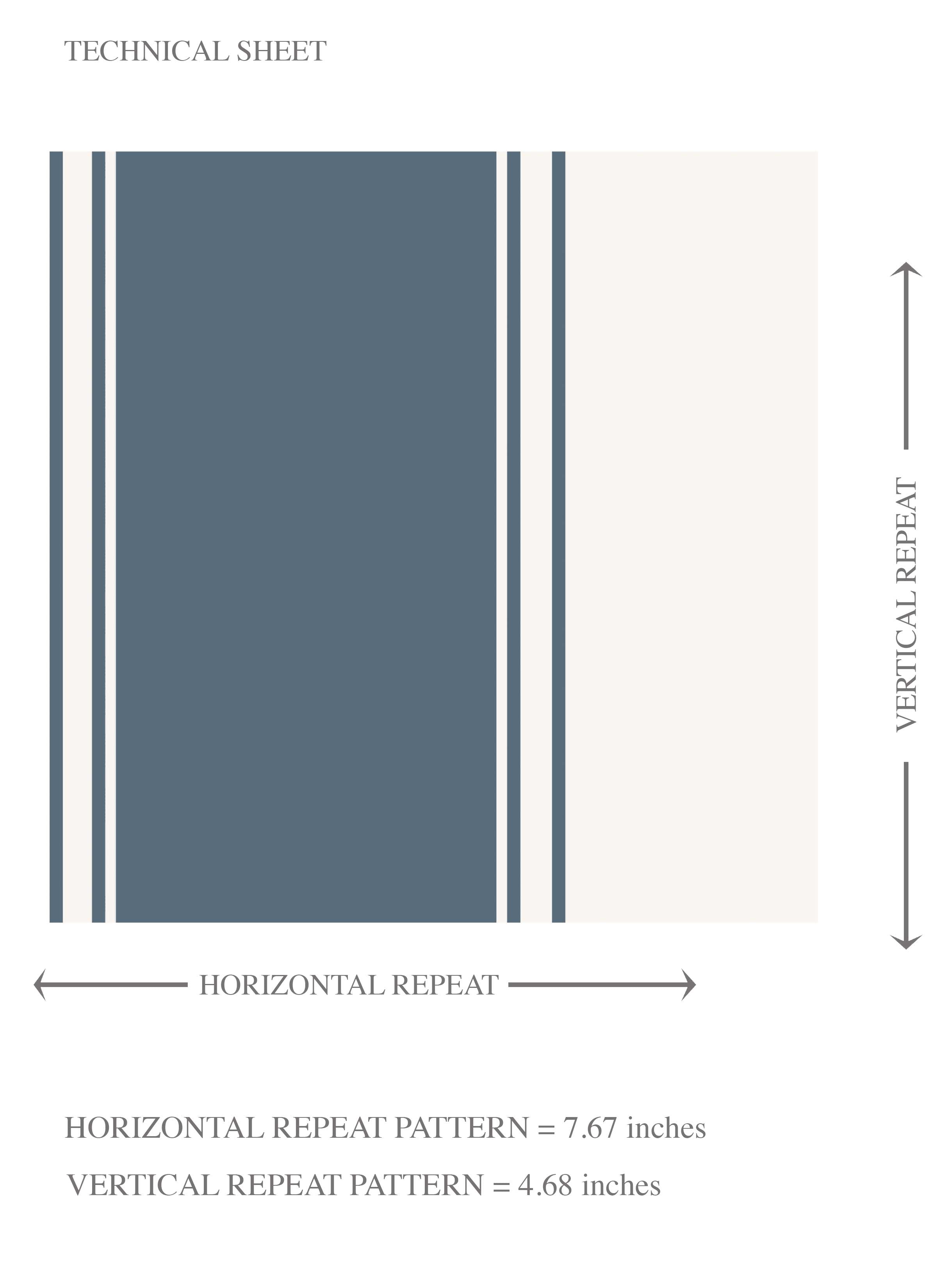Geometric Striped Kids Room Wallpaper Sample (Navy Blue)