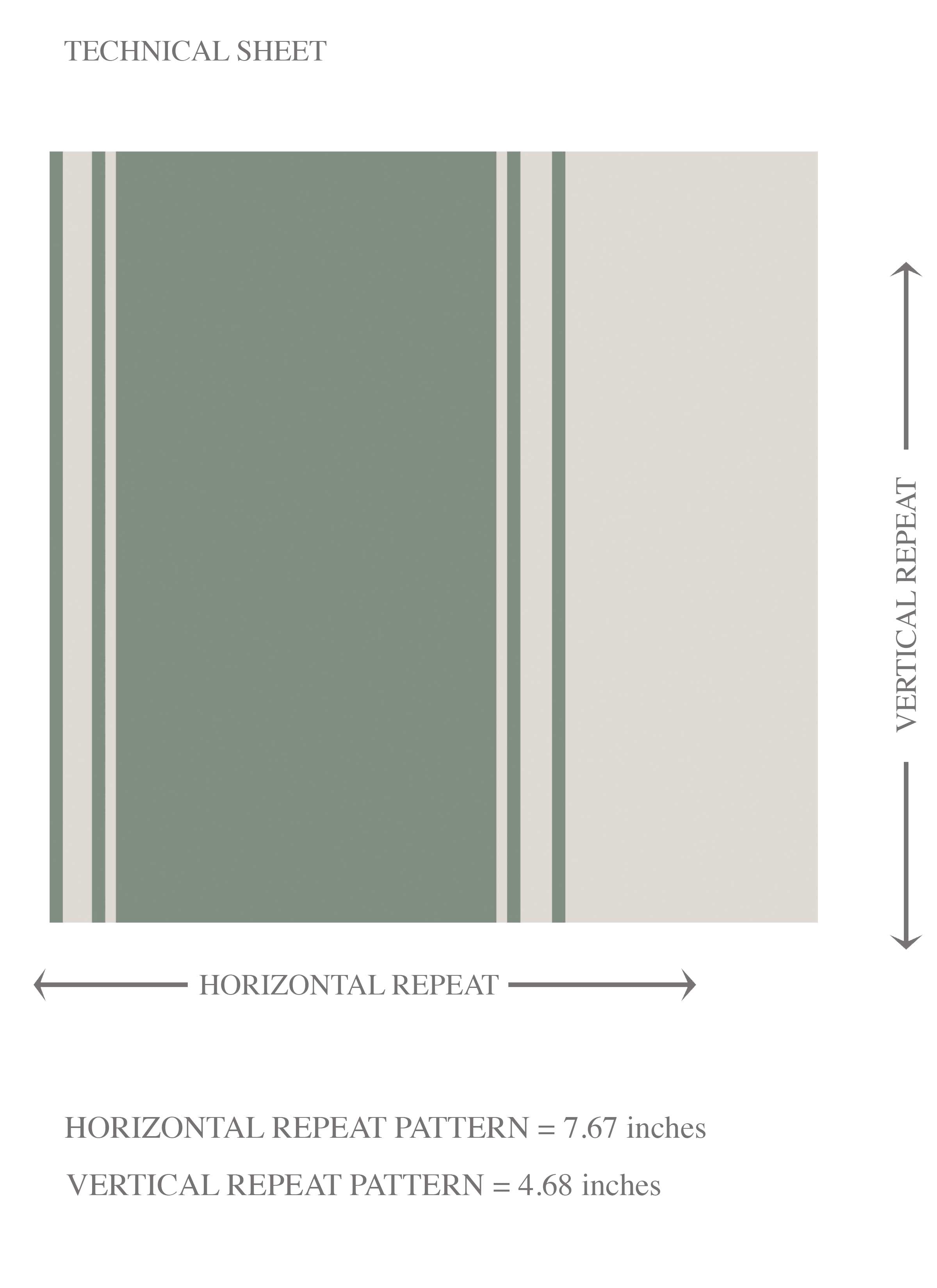 Geometric Striped Kids Room Wallpaper Sample (Sage Green)