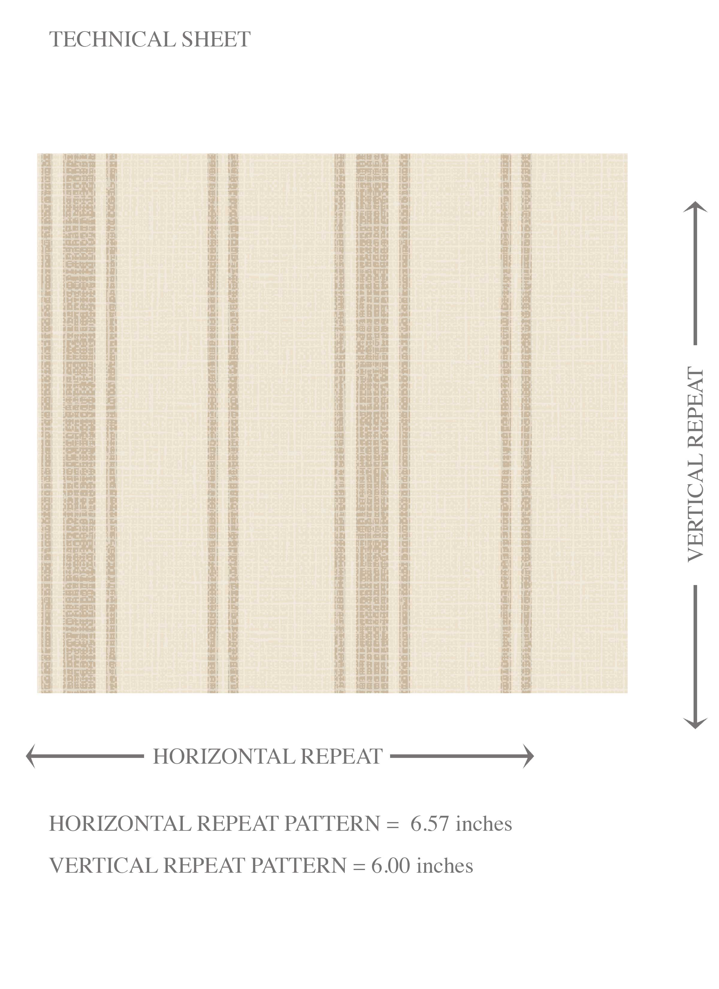 Neutral Geometric Striped Kids Room Wallpaper Sample (Beige/ Taupe)