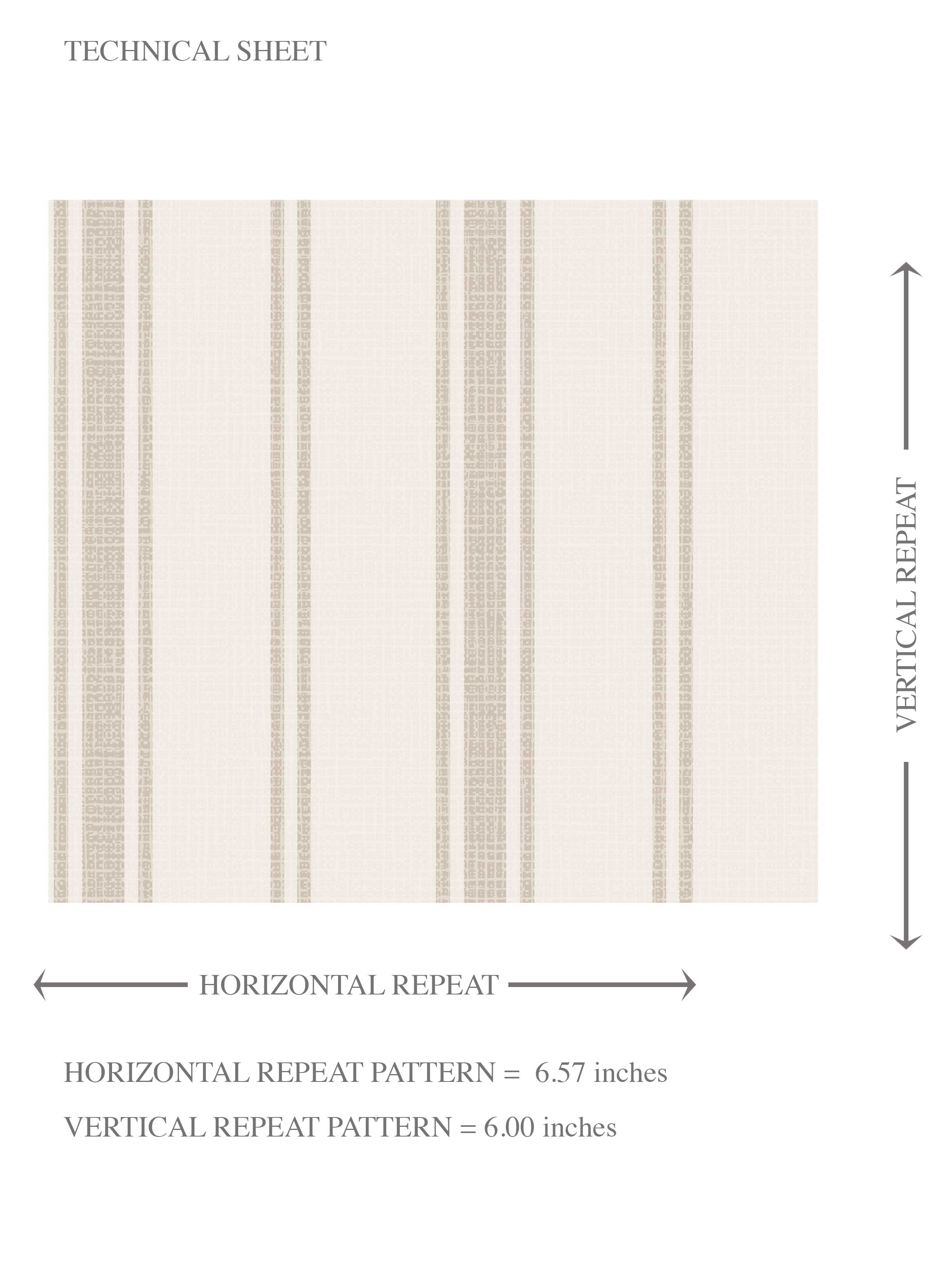 Neutral Geometric Striped Kids Room Wallpaper (Greige/ Taupe Gray)