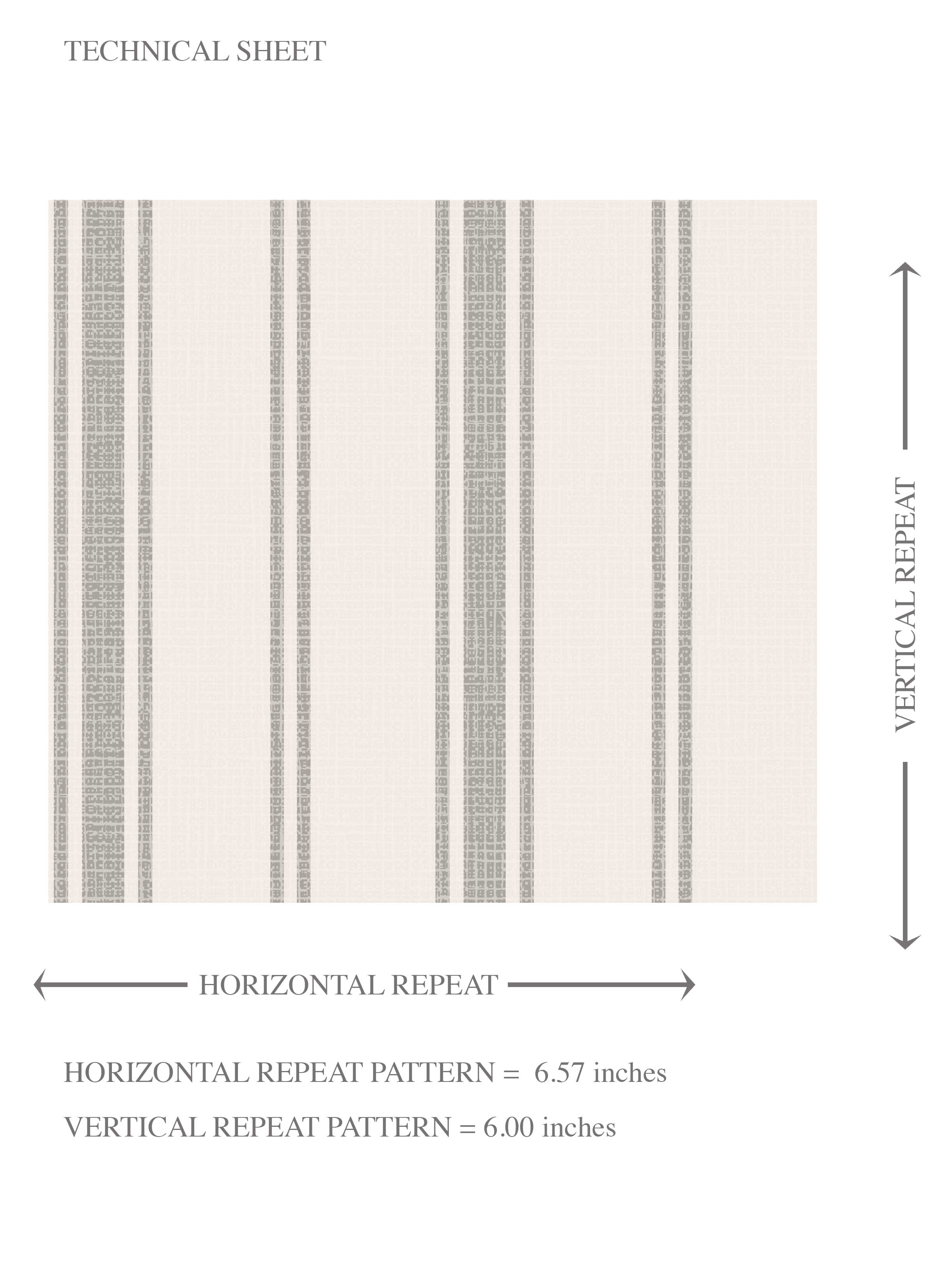 Neutral Geometric Striped Kids Room Wallpaper Sample (Stone Gray/ Cream)