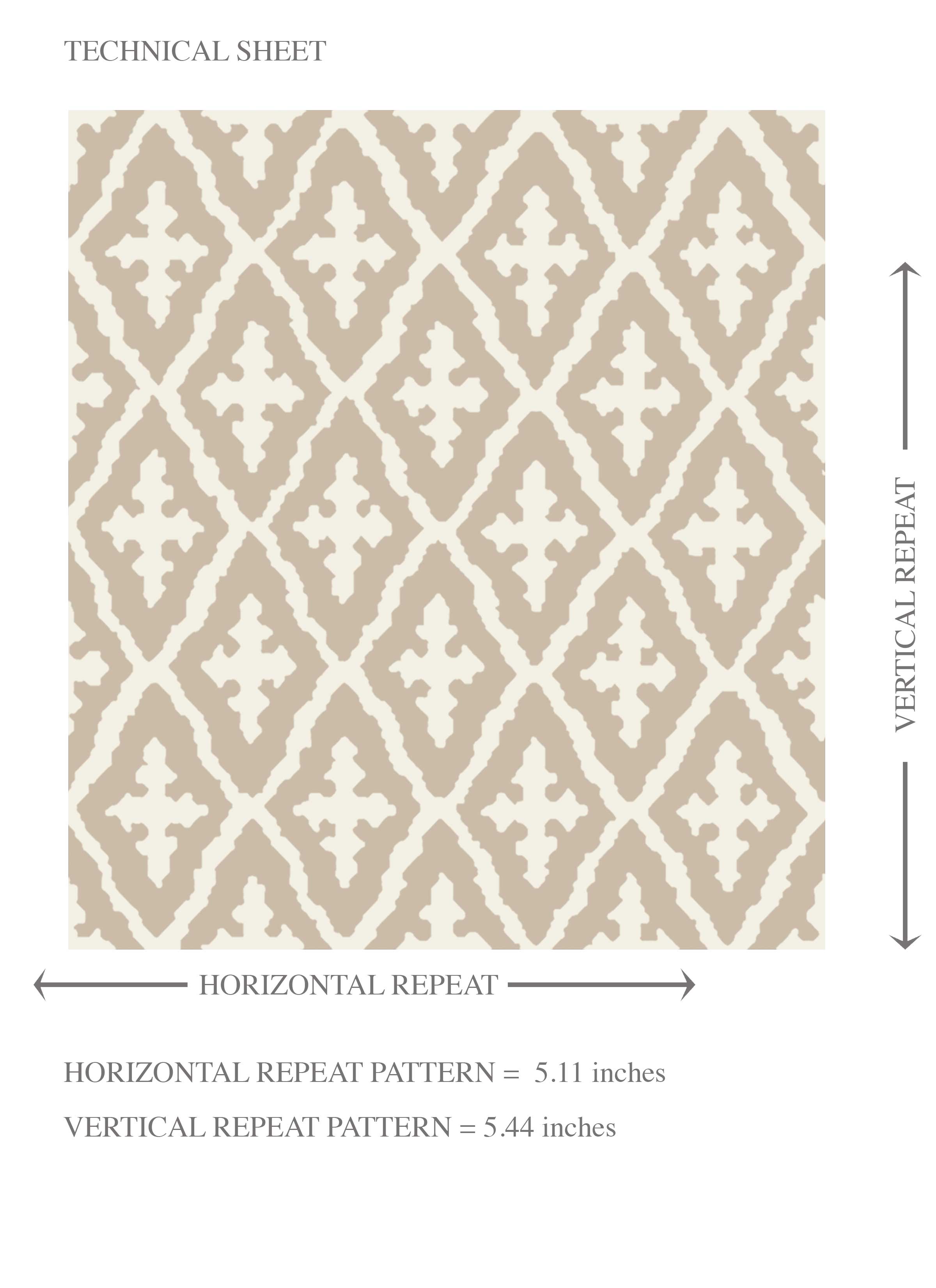 Neutral Geometric Diamond Lattice Kids Room Wallpaper (Beige/ Light Brown/ White)