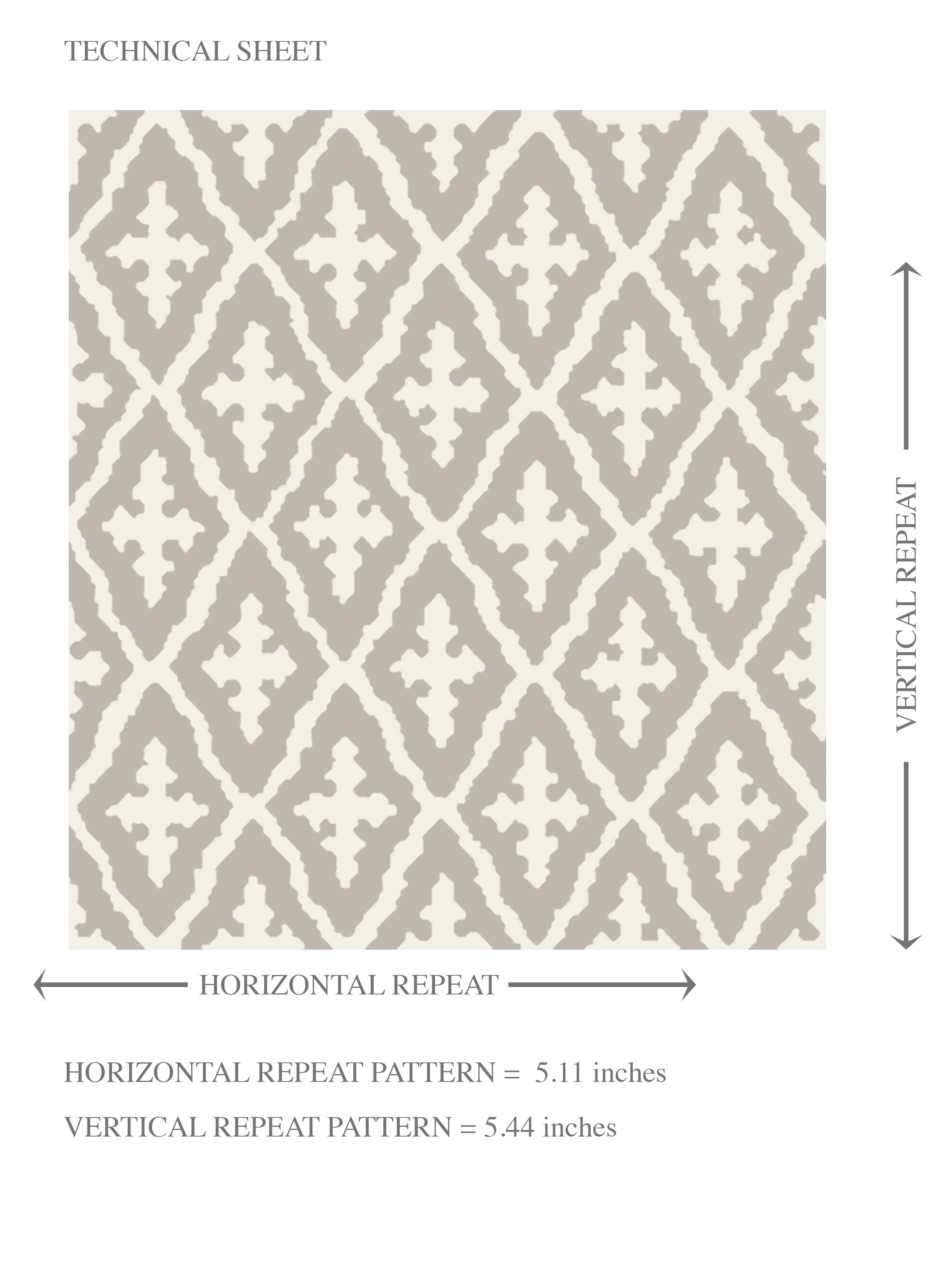 Neutral Geometric Diamond Lattice Kids Room Wallpaper (Gray/ Soft Taupe/ White)