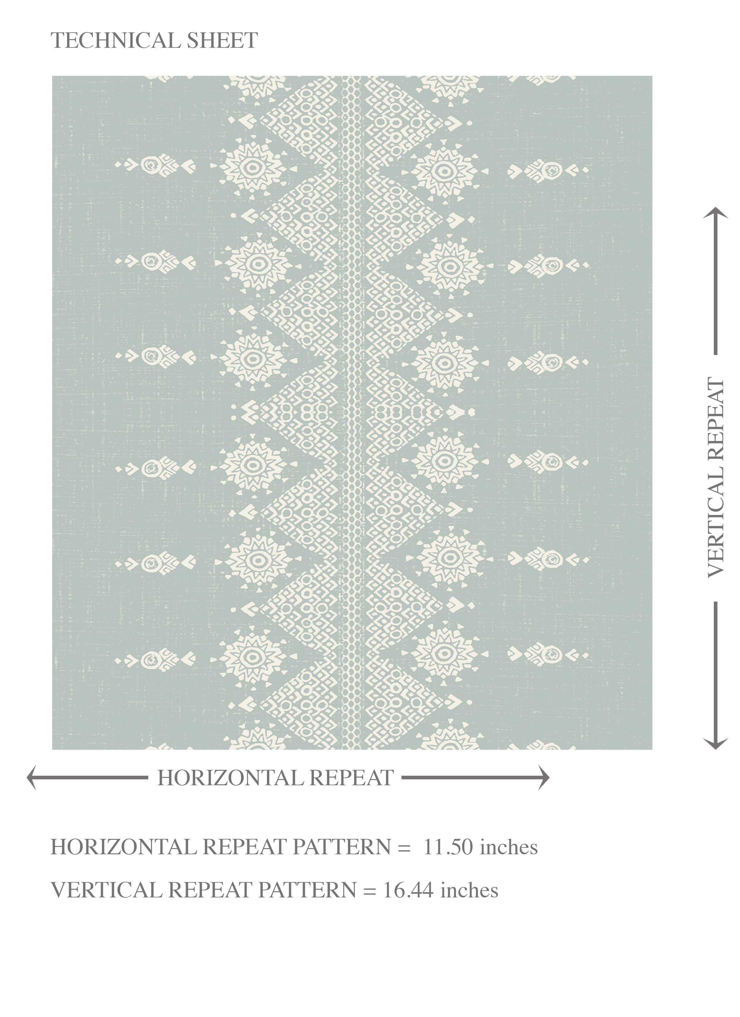 Floral Striped Kids Room Wallpaper (Duck Egg Blue/ Off-White)