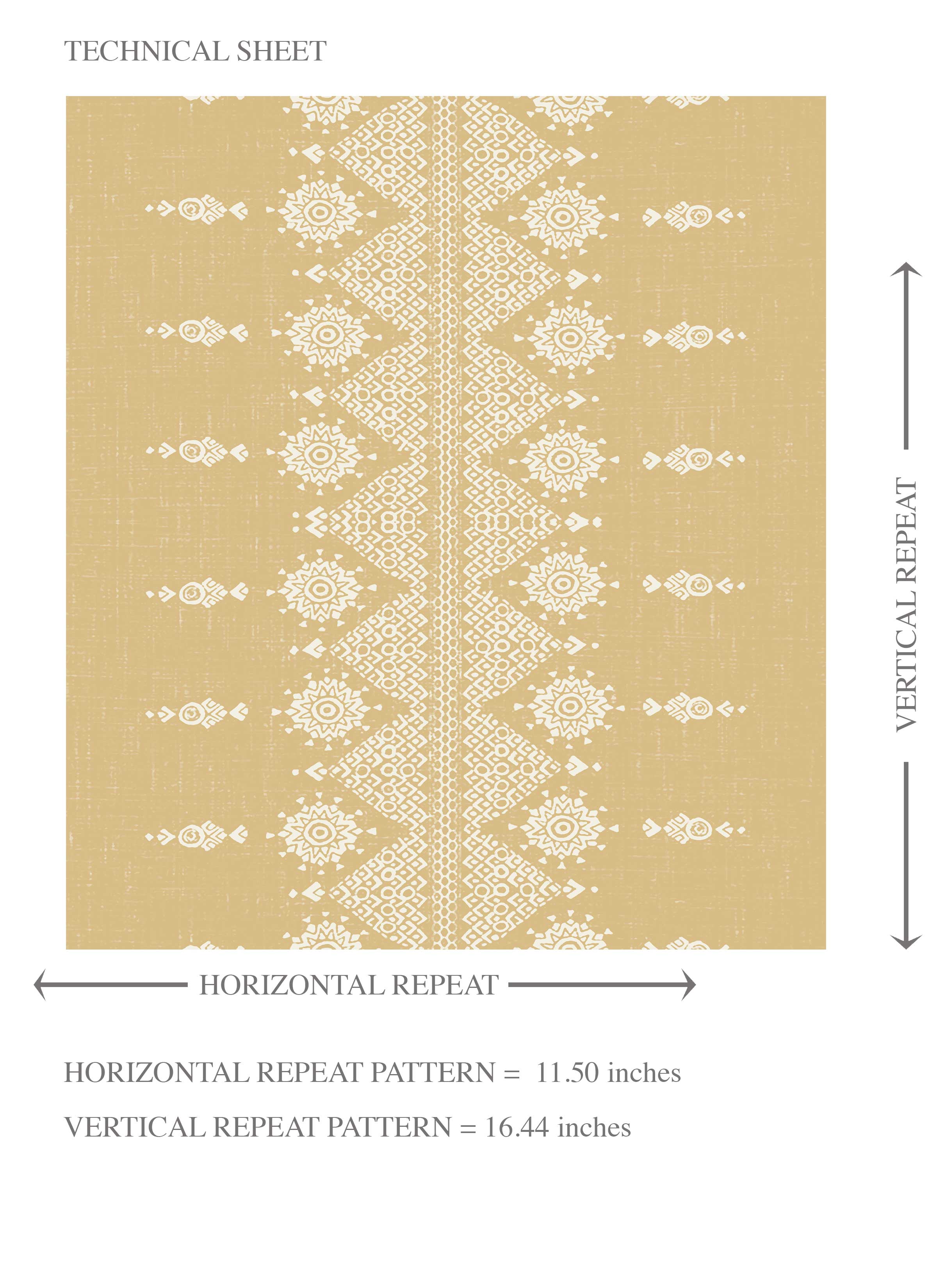 Floral Striped Kids Room Wallpaper Sample (Yellow/ Off-White)