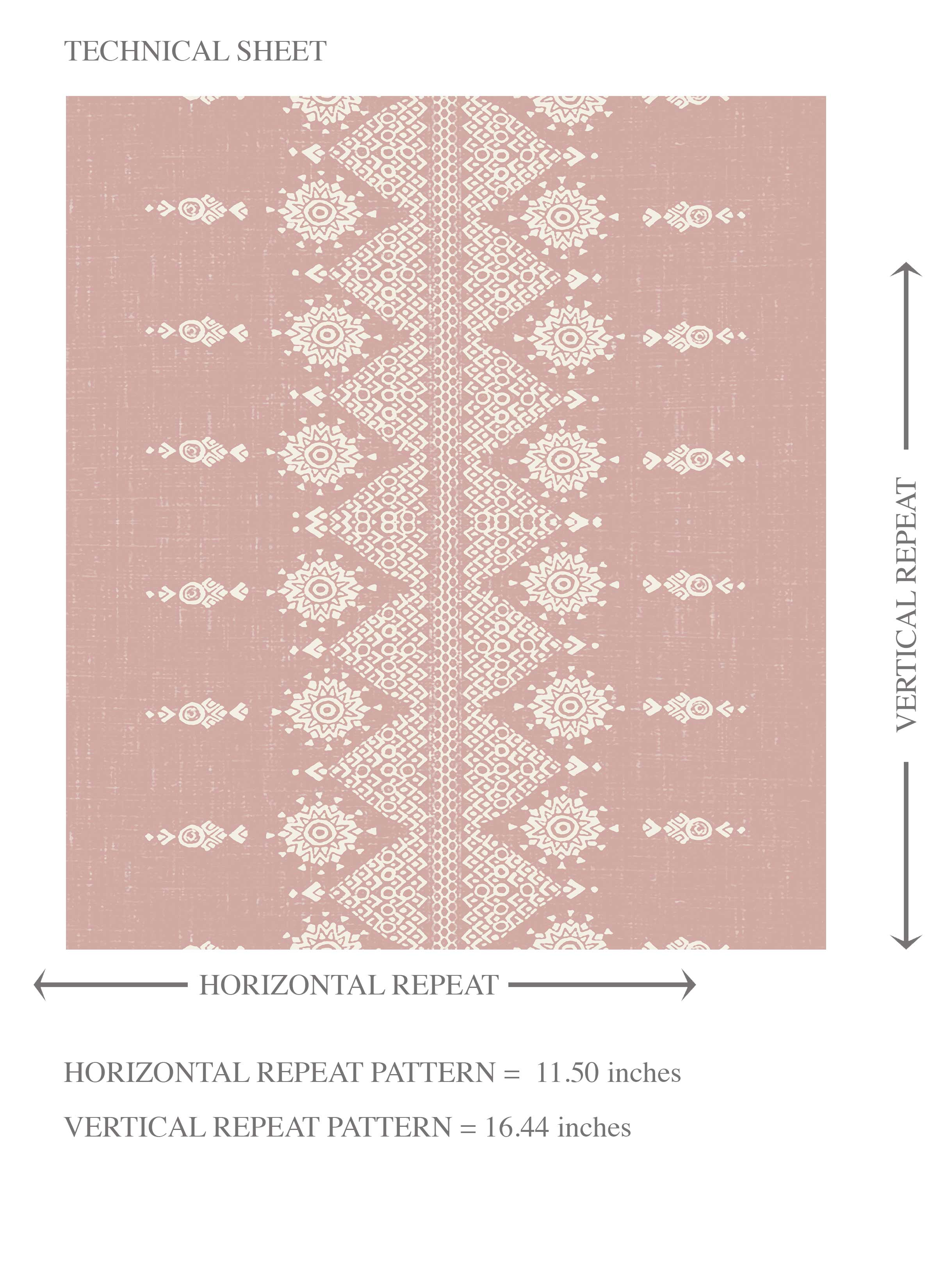 Floral Striped Kids Room Wallpaper Sample (Pink/ Off-White)