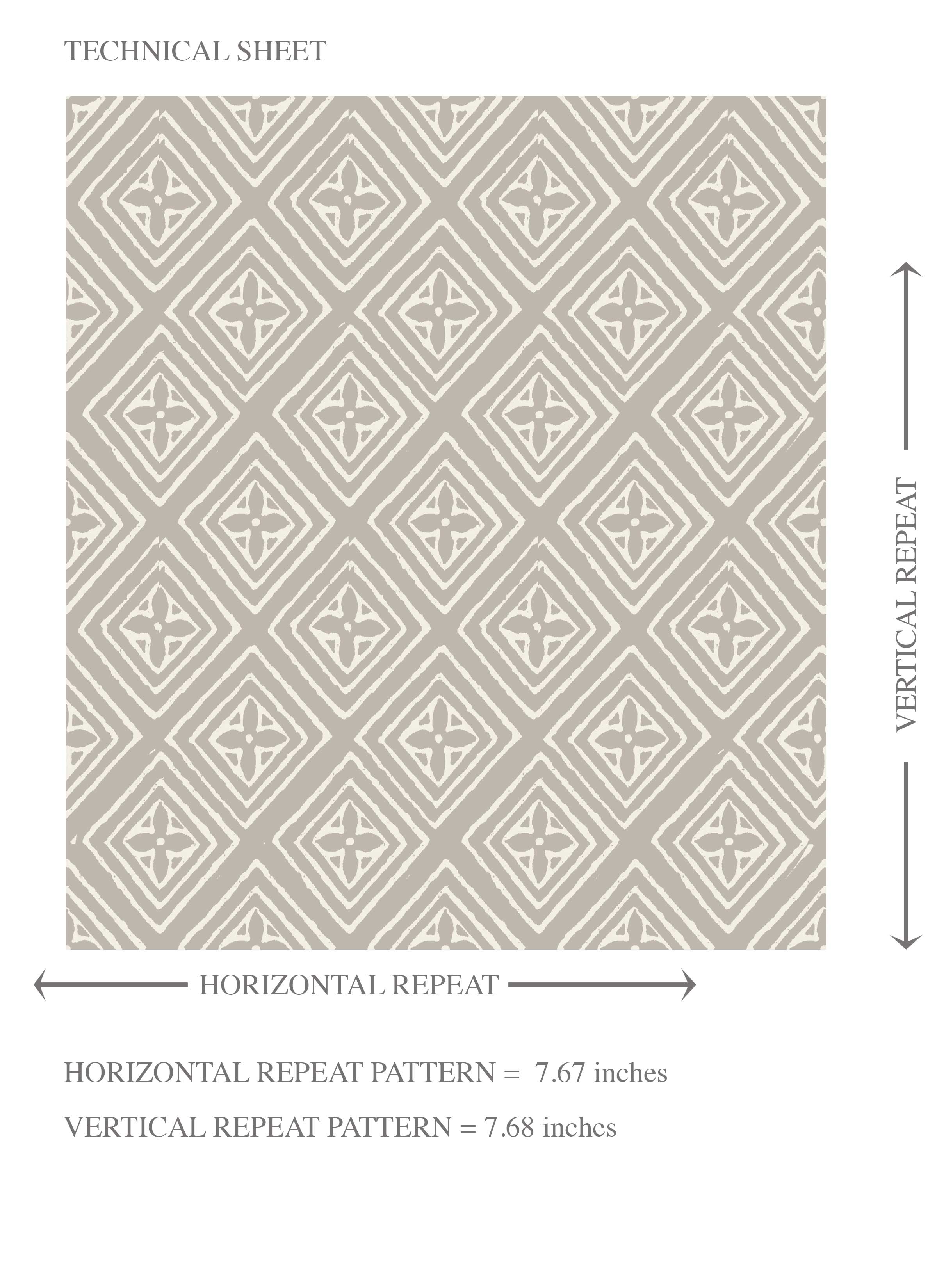Small Diamond Lattice/ Textured Check Kids Room Wallpaper (Gray/ White)
