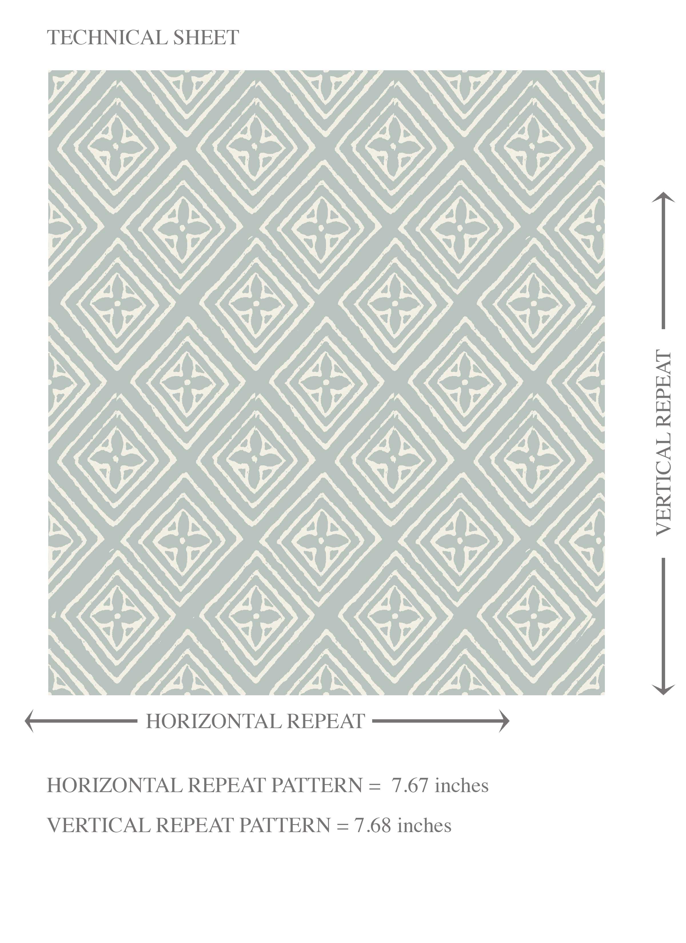 Small Diamond Lattice/ Textured Check Kids Room Wallpaper (Blue/ White)