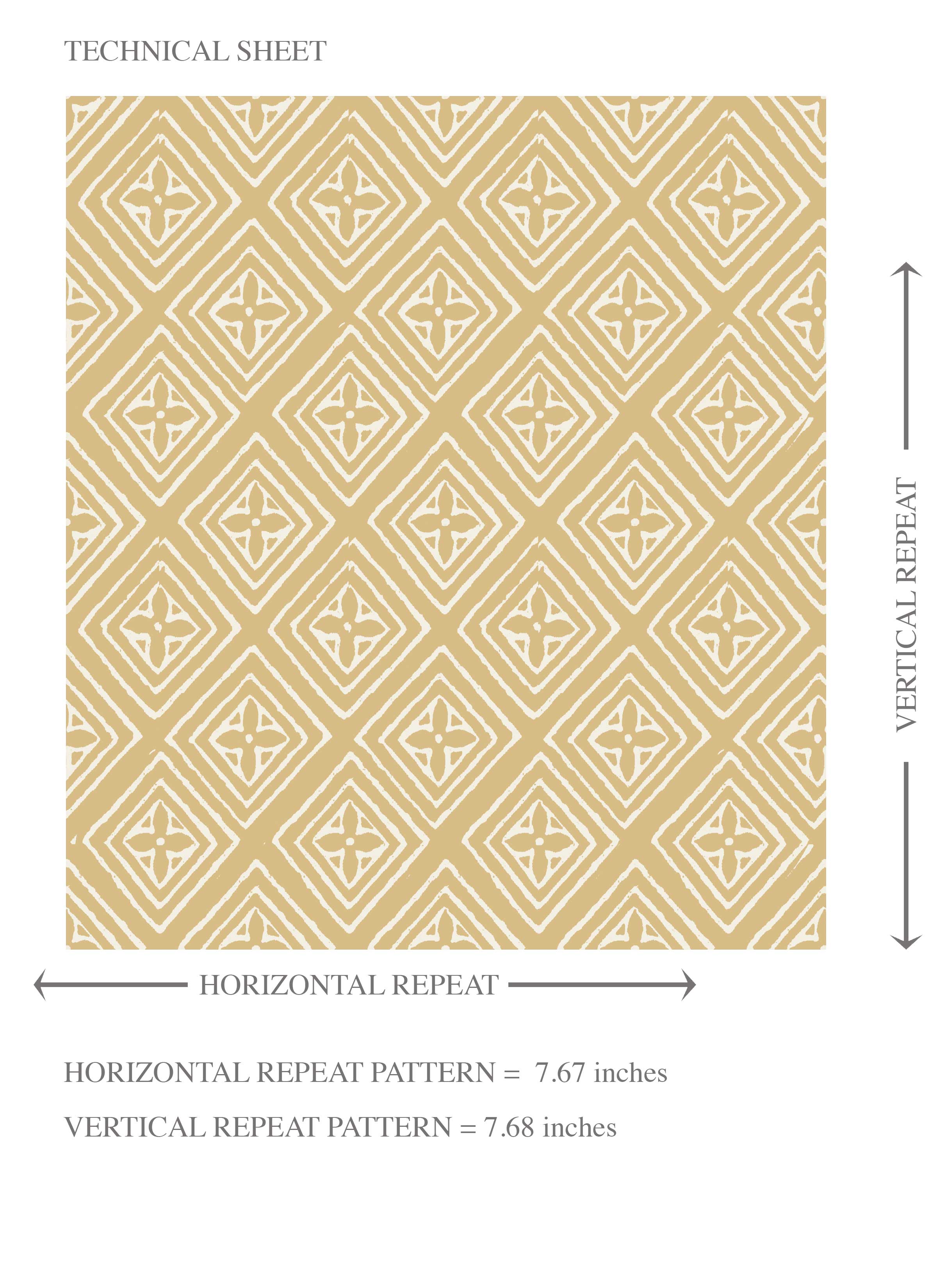 Small Diamond Lattice/ Textured Check Kids Room Wallpaper Sample (Ochre Yellow/ White)