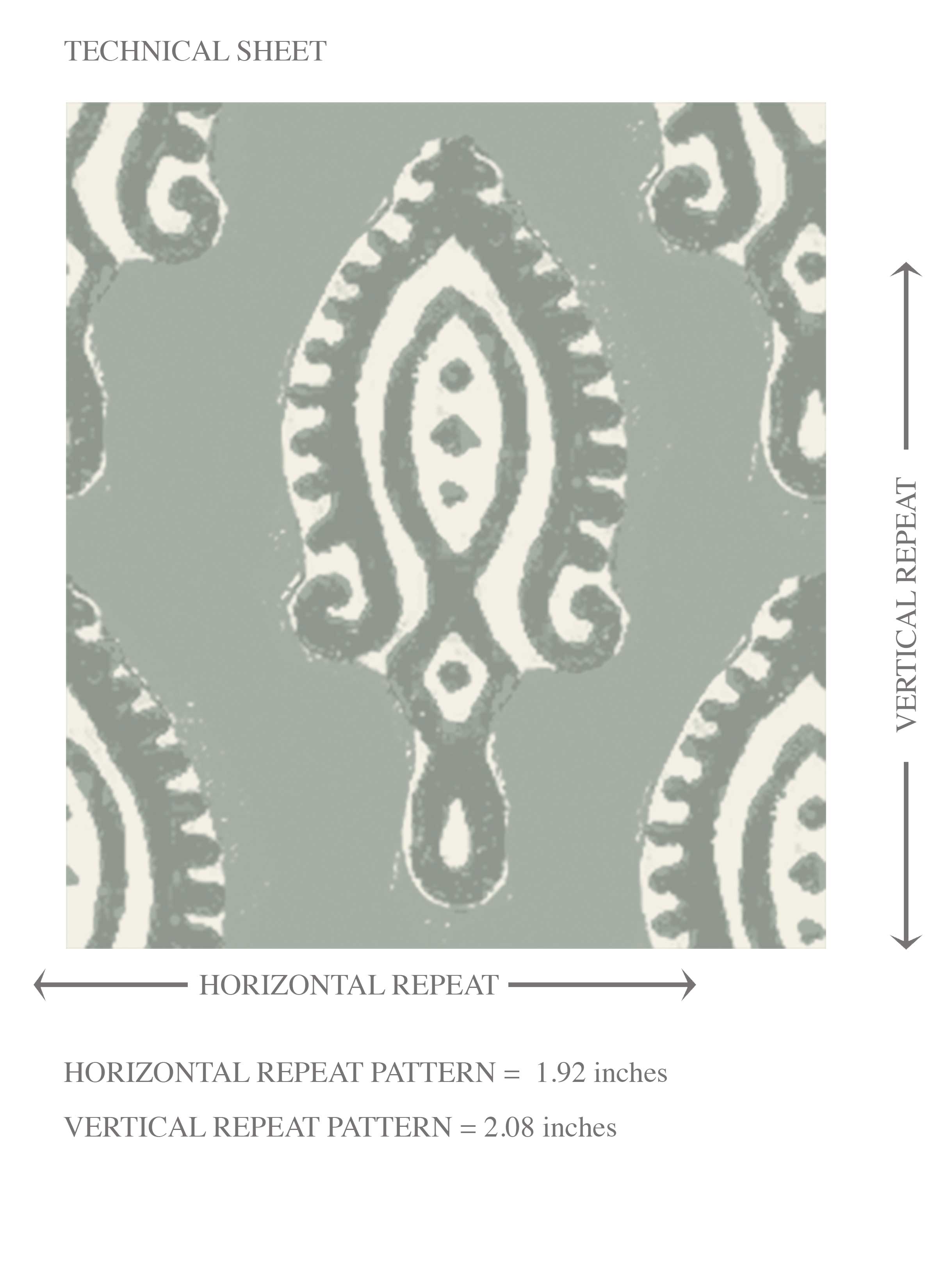 Textured Teardrop/ Paisley Block Print Kids Room Wallpaper (Green-Gray/ White)