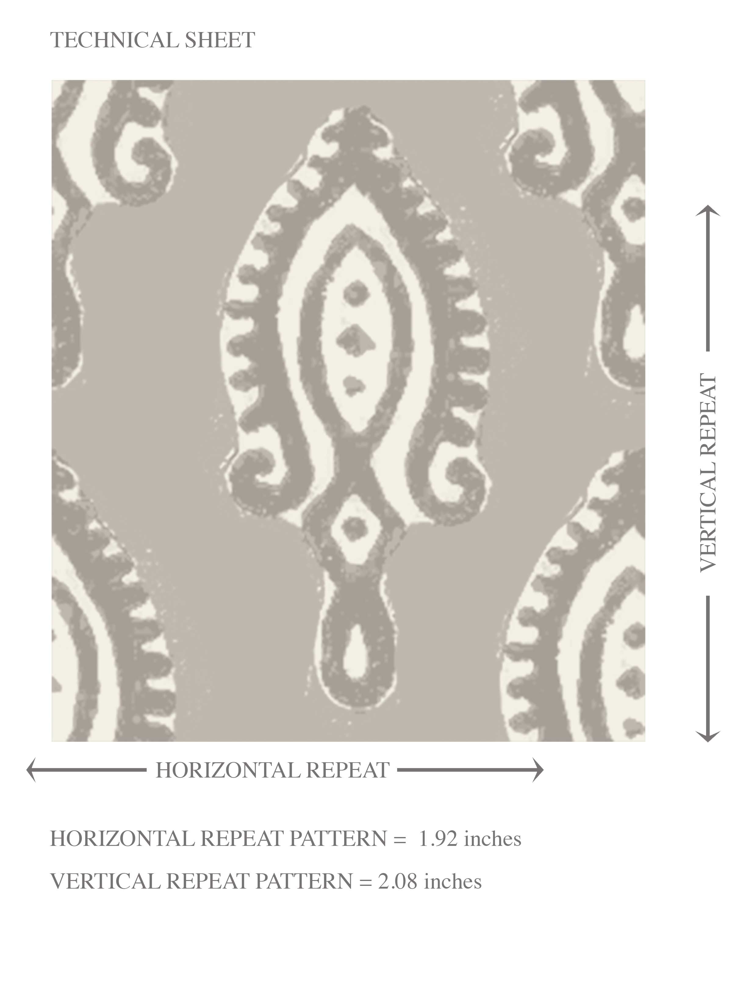 Neutral Textured Teardrop/ Paisley Block Print Kids Room Wallpaper (Gray/ Greige/ White)