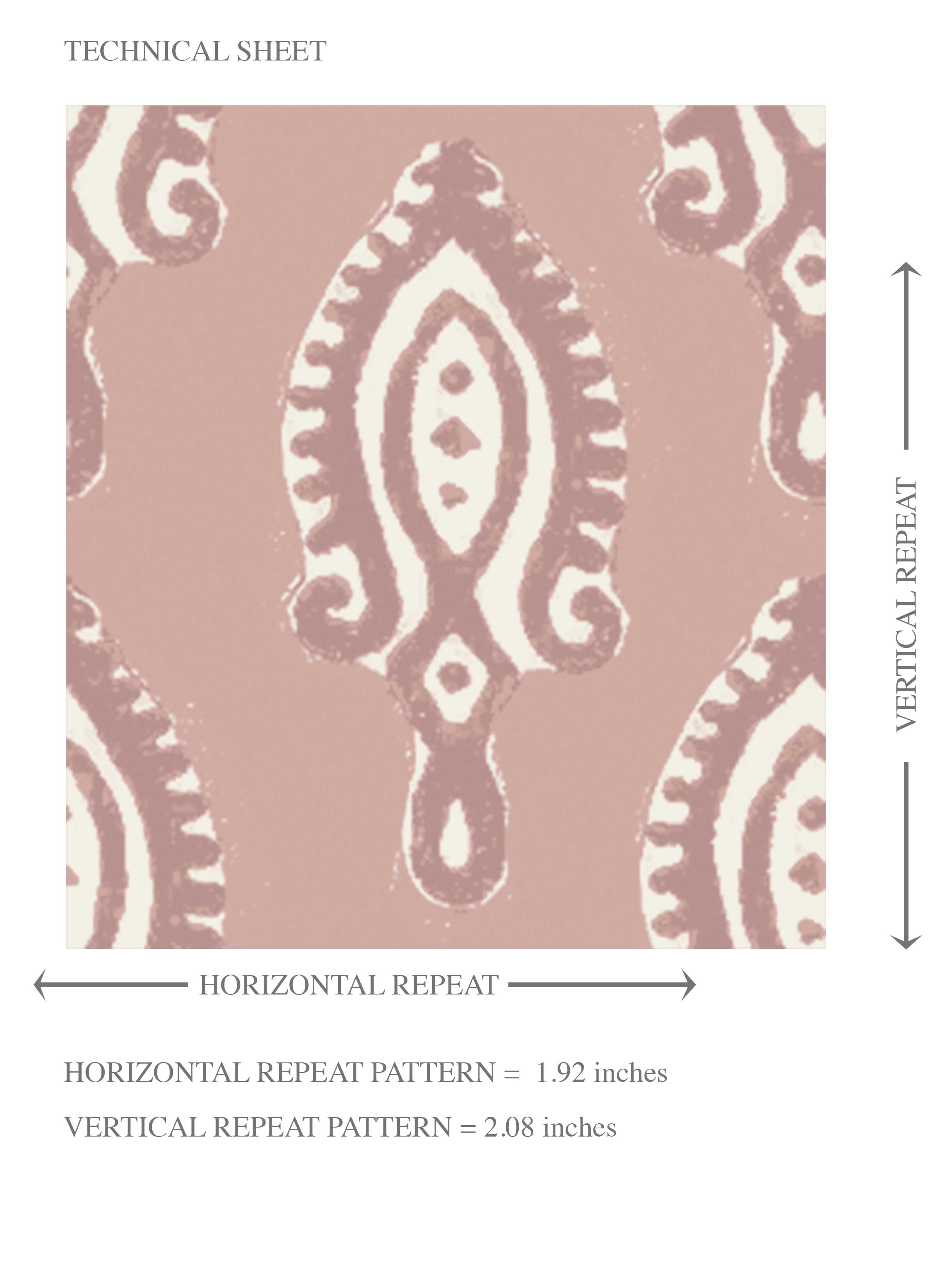 Textured Teardrop/ Paisley Block Print Kids Room Wallpaper (Rose Pink/ White)