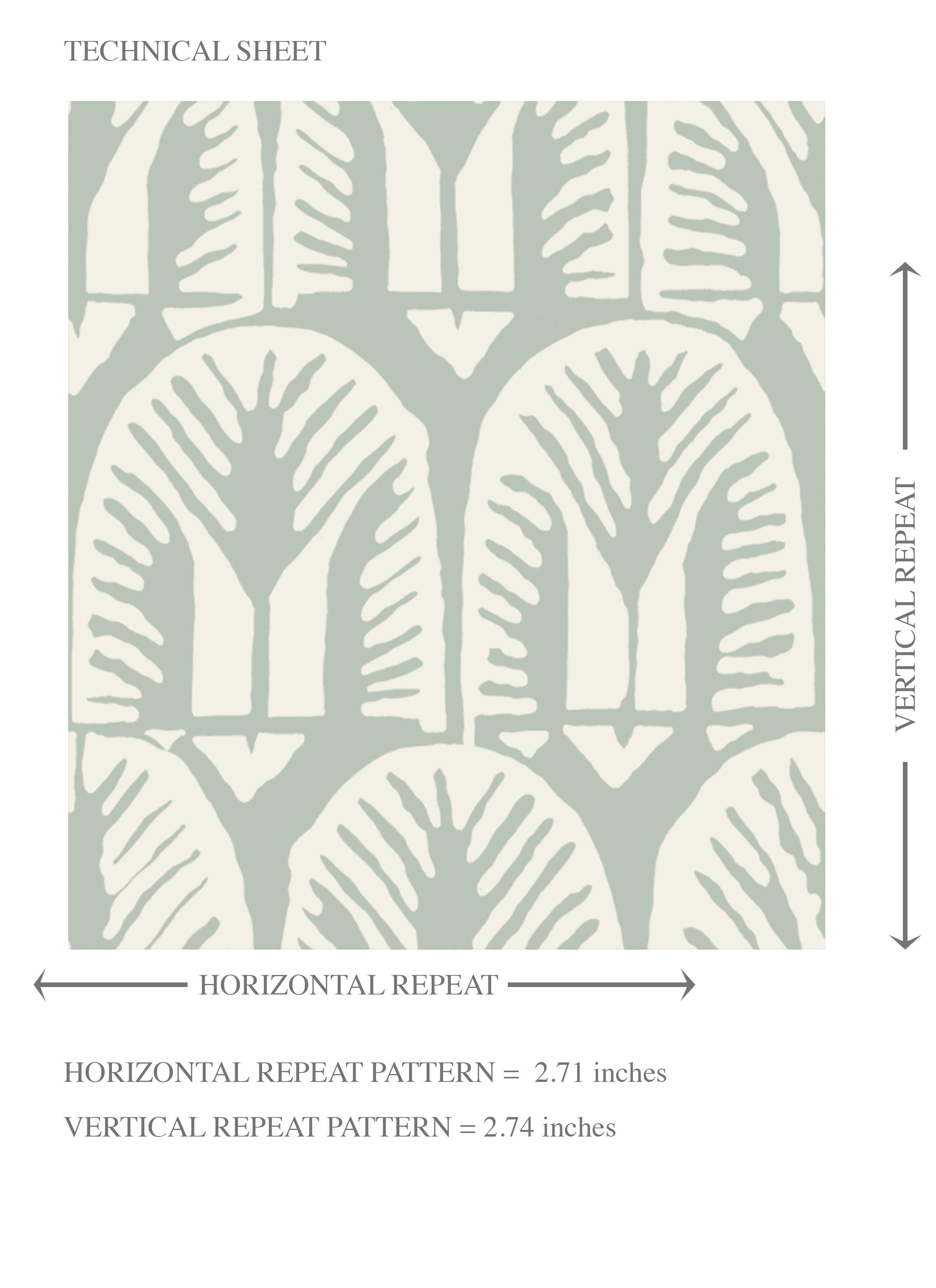 Neutral Geometric Scallops Floral Kids Room Wallpaper (Green/ White)