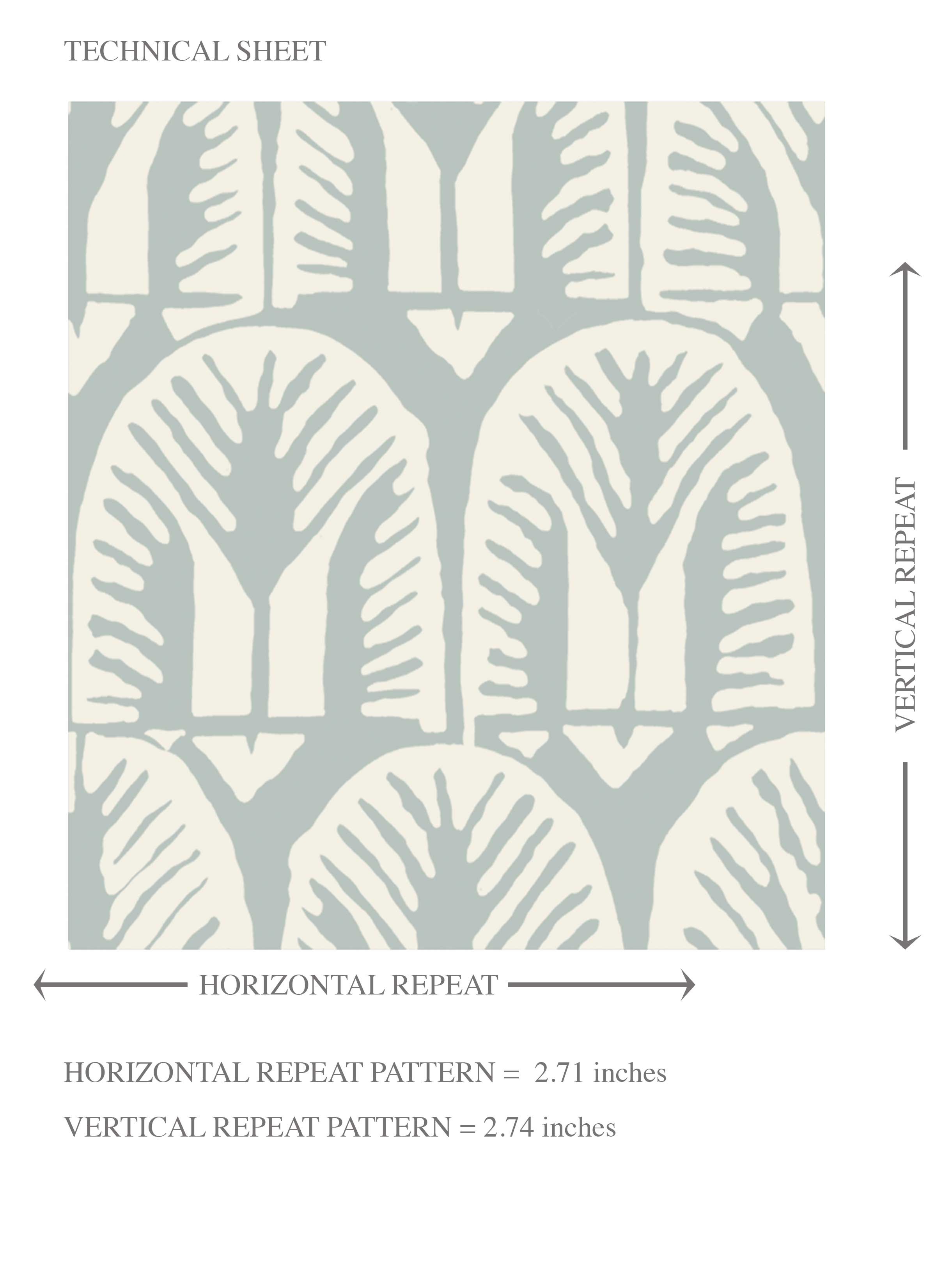 Geometric Scallops Floral Kids Room Wallpaper (Duck Egg Blue/ White)
