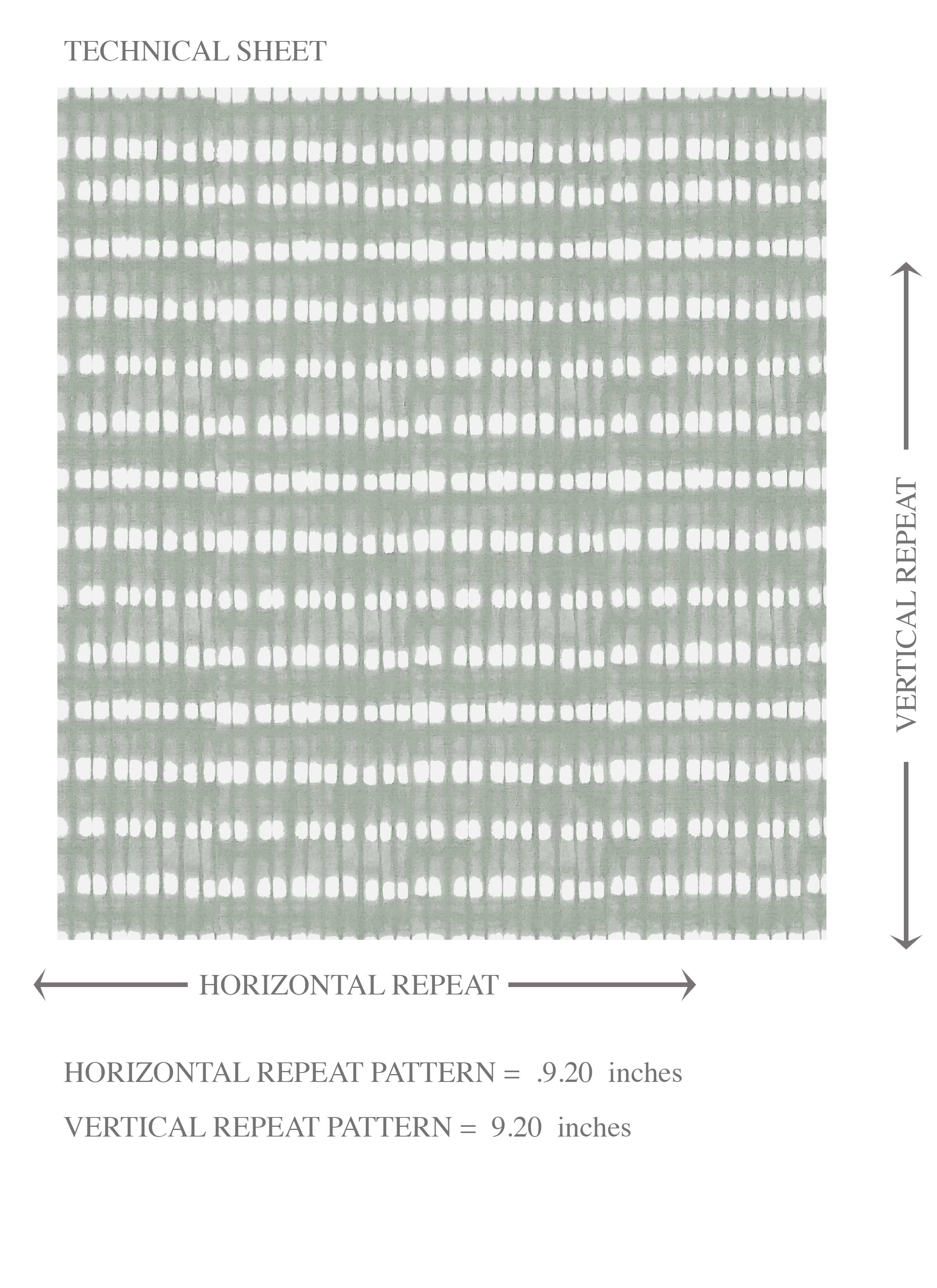 Textured Shibori Effect Striped Kids Room Wallpaper (Sage Gray/ White)