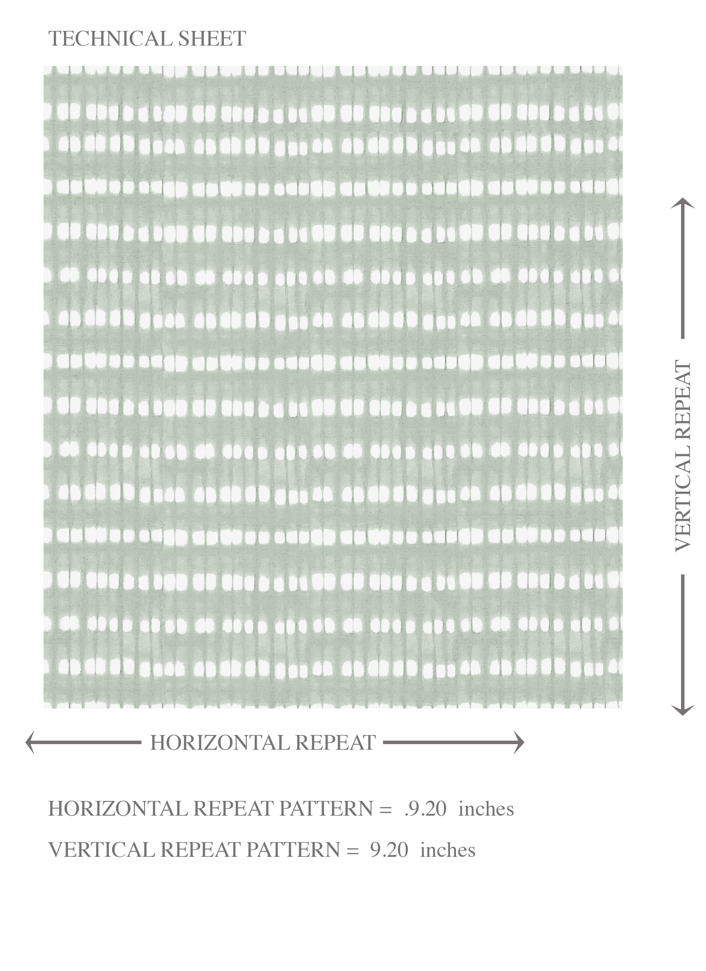 Textured Shibori Effect Striped Kids Room Wallpaper Sample (Green/ White)