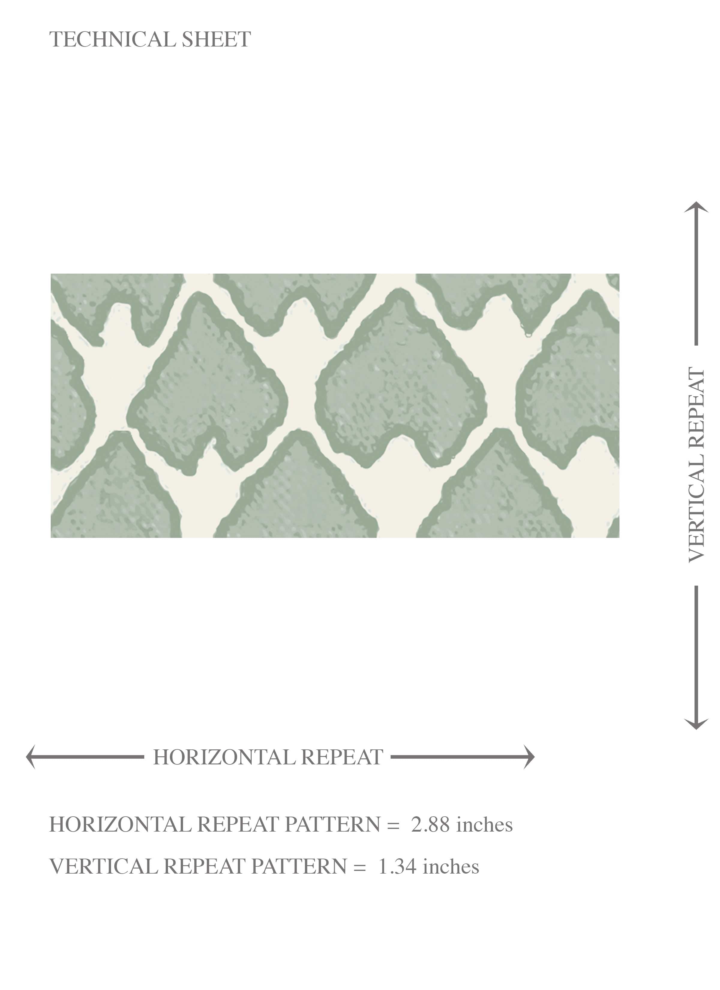 Small-Scale Geometric Print Kids Room Wallpaper Sample (Sage Green/ White)