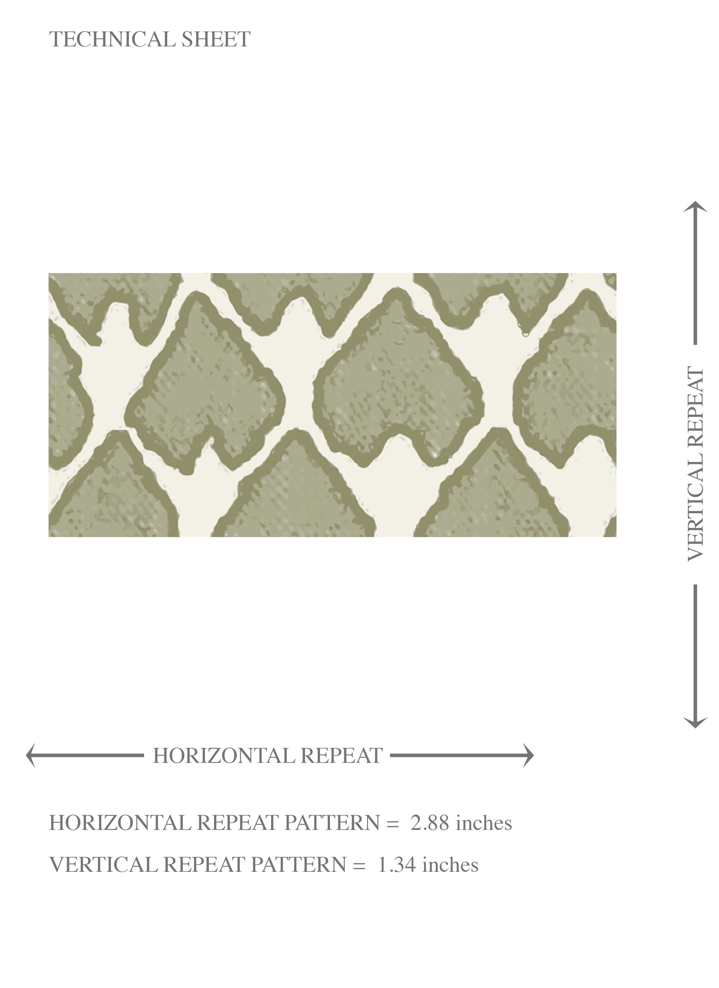 Small-Scale Geometric Print Kids Room Wallpaper Sample (Olive Green/ White)