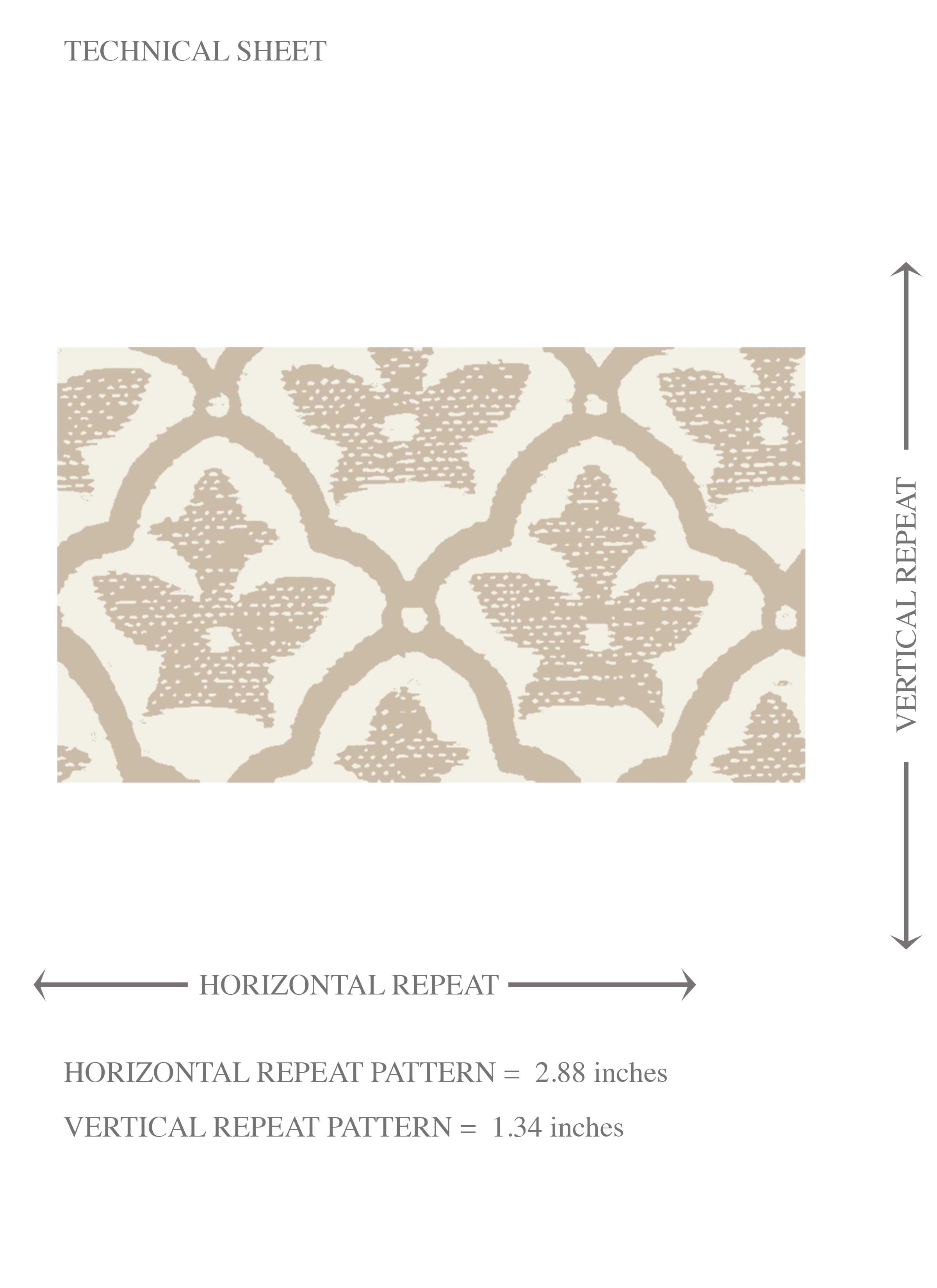 Neutral-Toned Small Floral Lattice Kids Room Wallpaper Sample (Beige/ Cream)