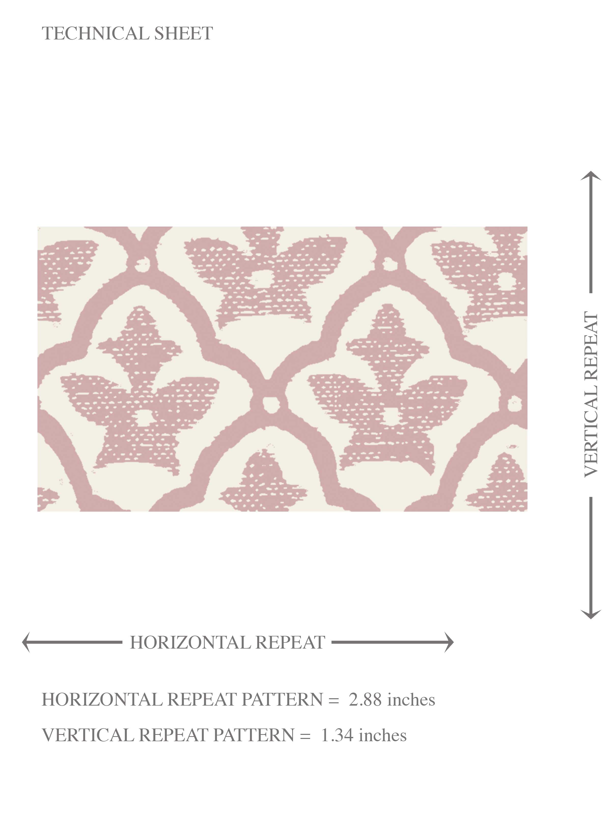 Small-Scale Floral Lattice Kids Room Wallpaper Sample (Soft Pink/ White)