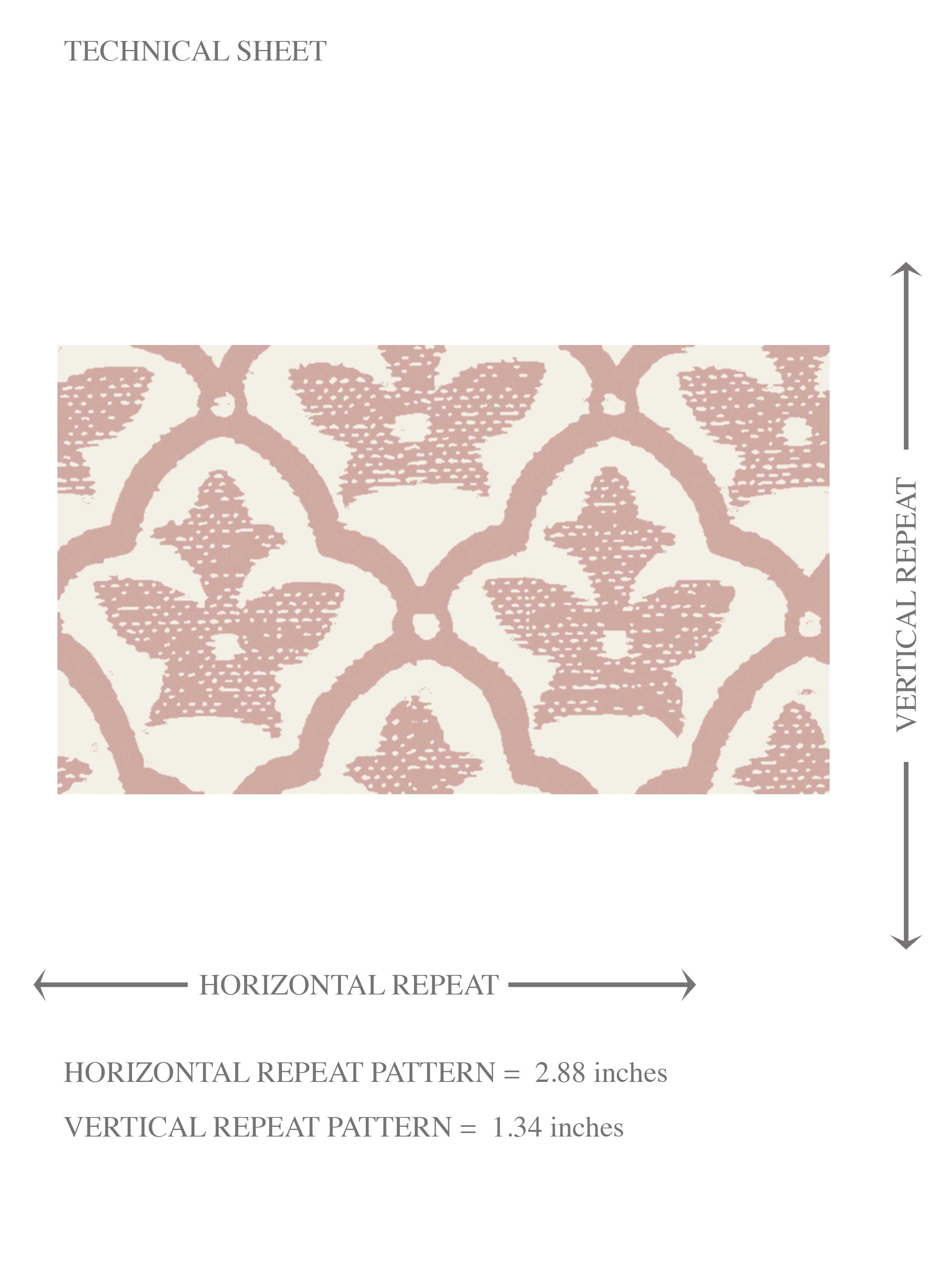 Small-Scale Floral Lattice Kids Room Wallpaper (Pink/ White)