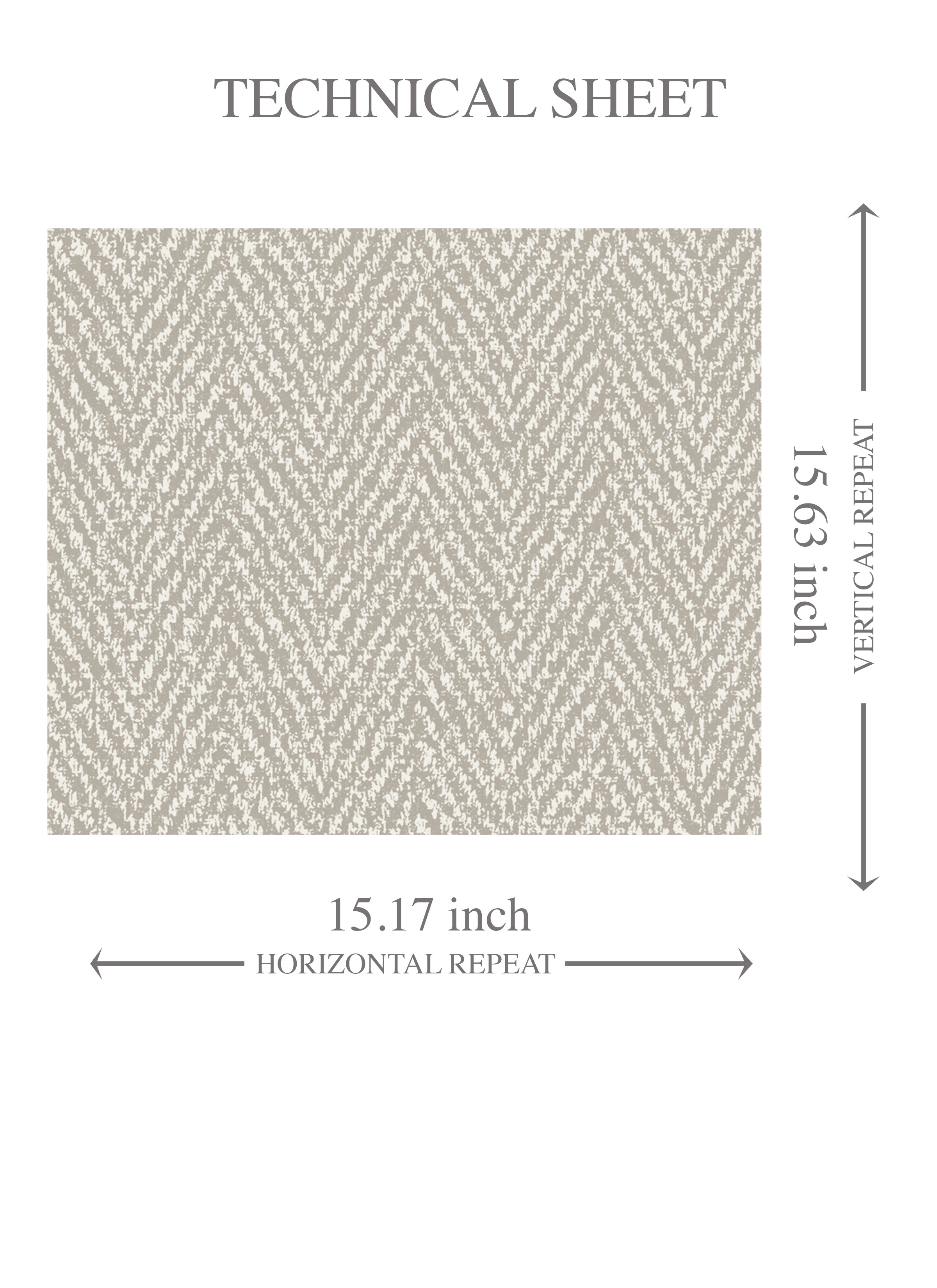 Neutral Herringbone Textured Kids Room Wallpaper Sample (Greige/ Light Gray)