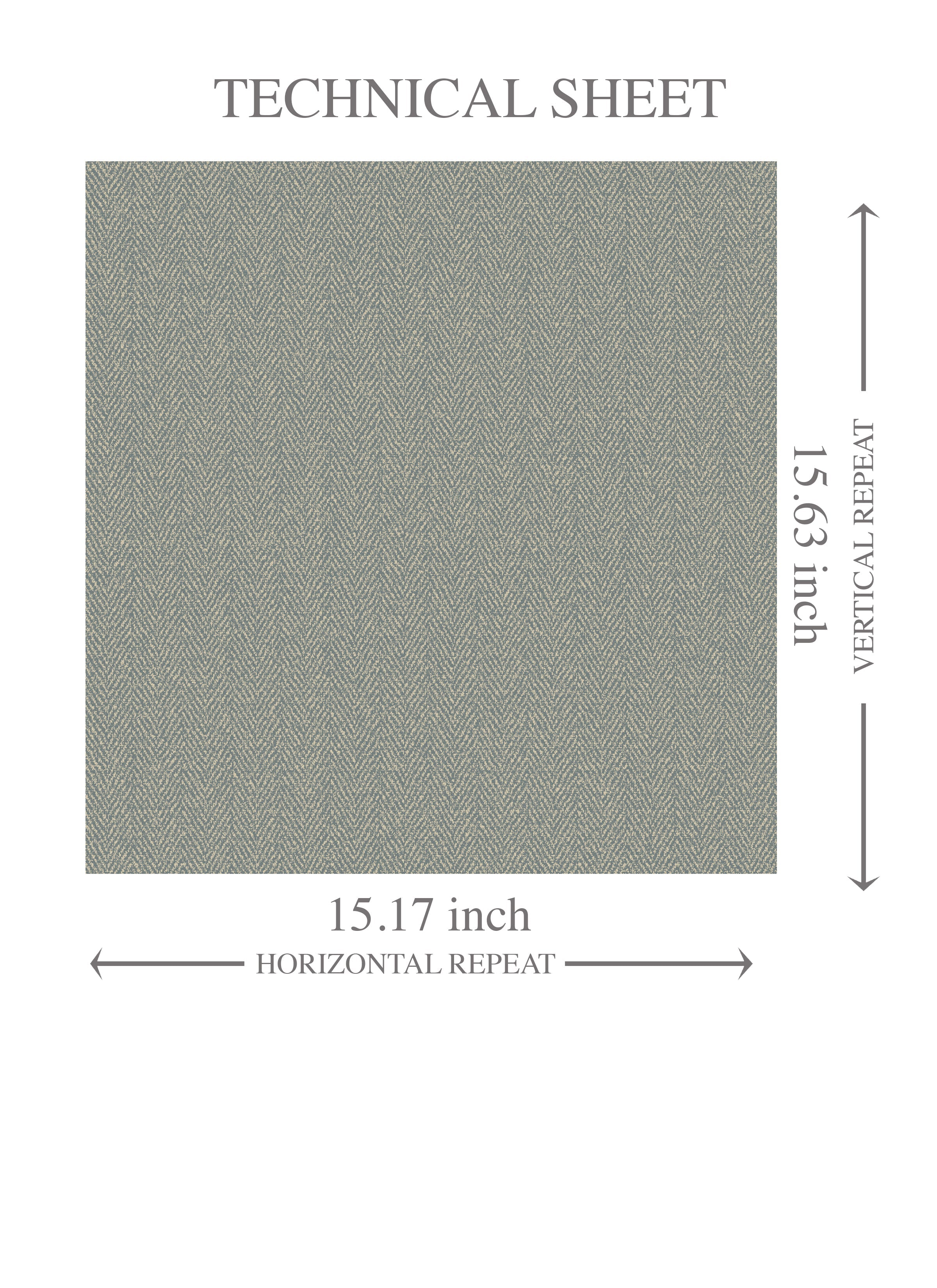 Neutral Herringbone Textured Kids Room Wallpaper (Gray)