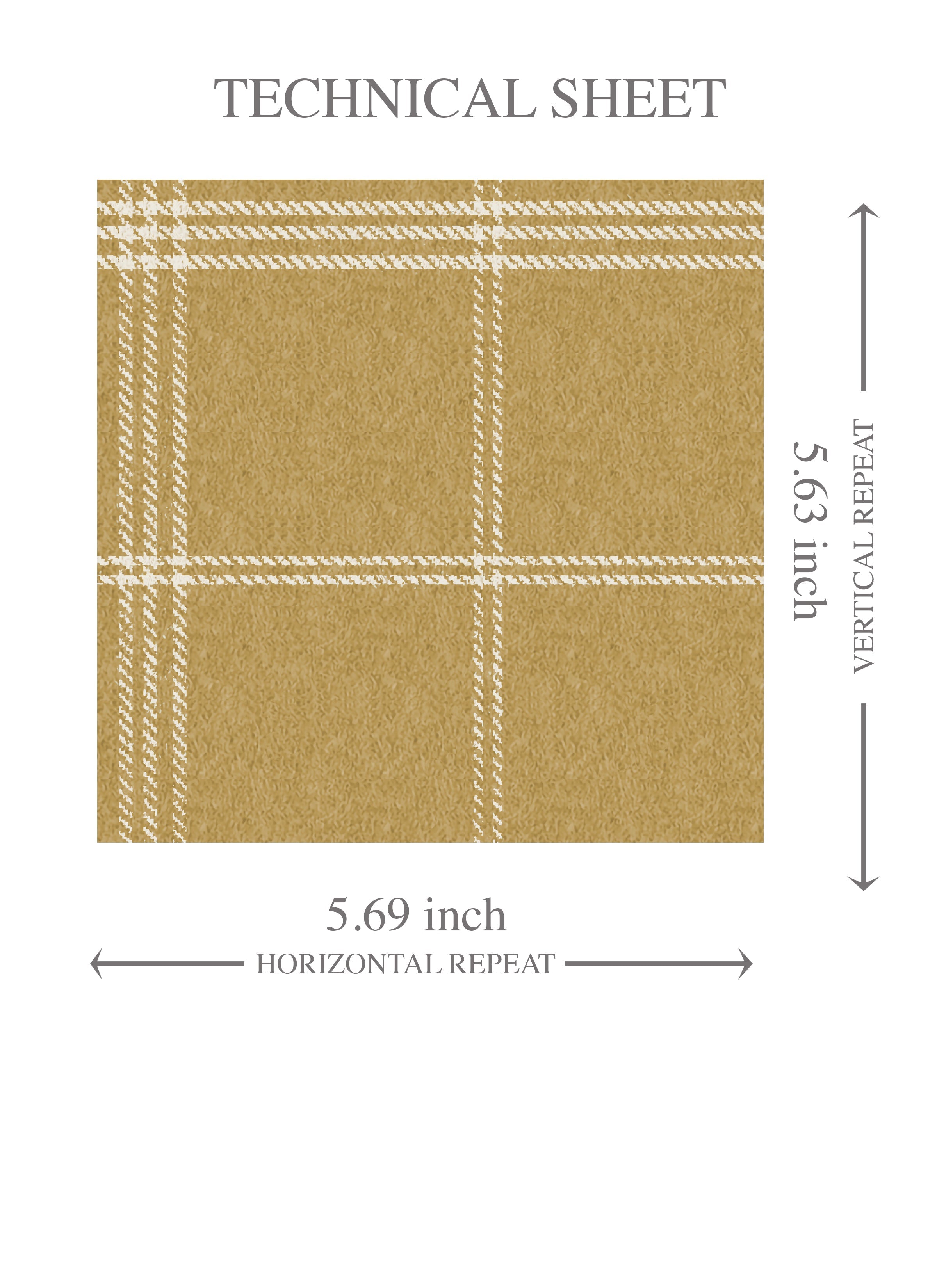 Geometric Plaid Checkered Kids Room Wallpaper (Mustard Yellow)