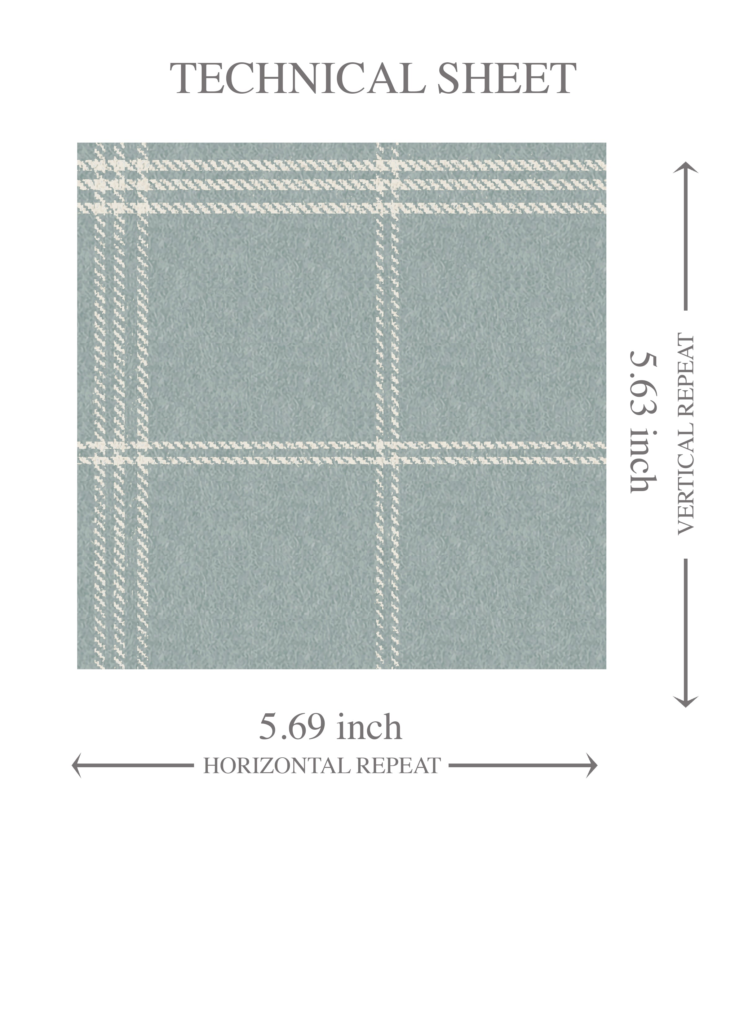 Geometric Plaid Checkered Kids Room Wallpaper (Duck Egg Blue)